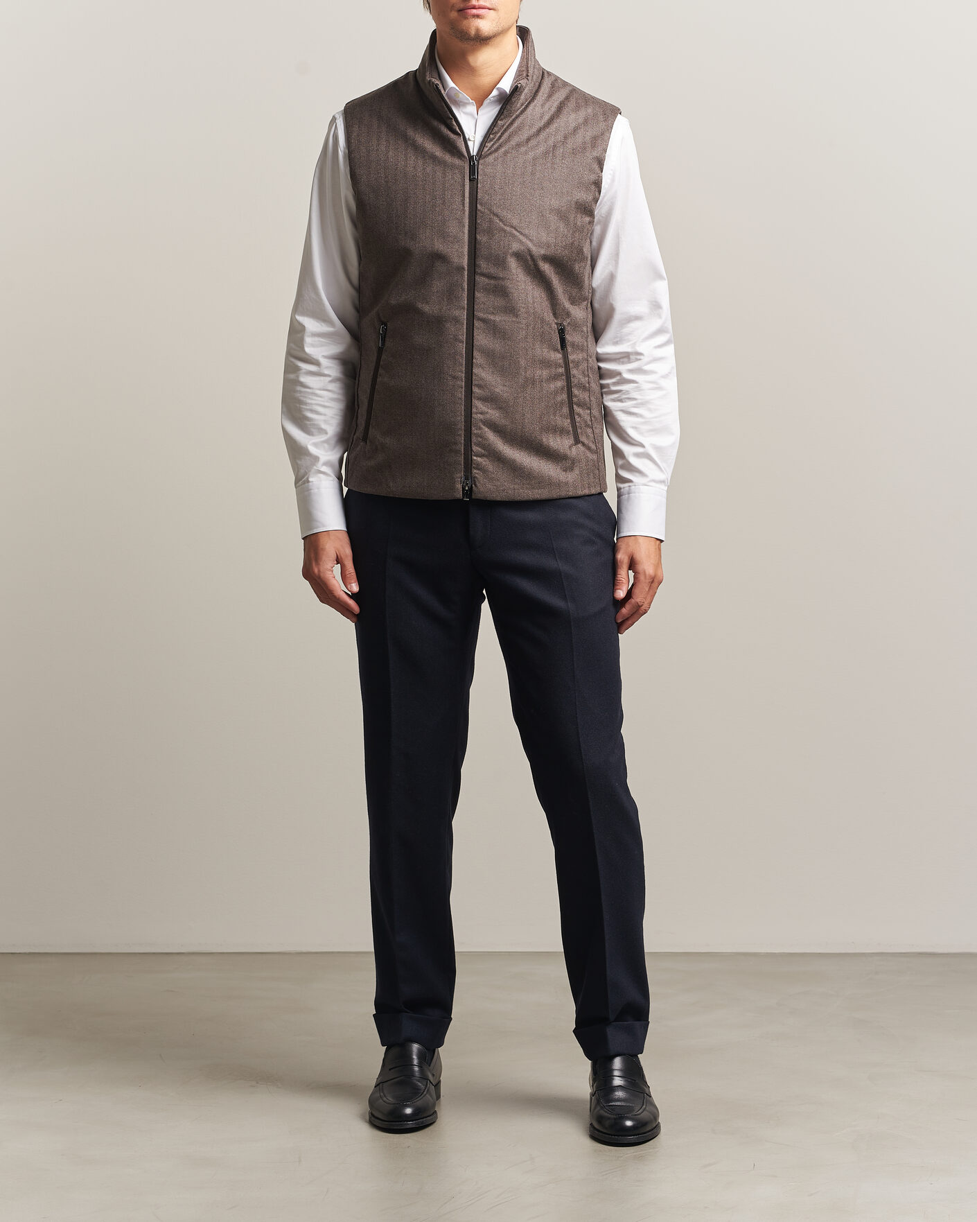 Uomini | Gilet | UBR | Raptor Lightweight Vest Savile Brown Herringbone