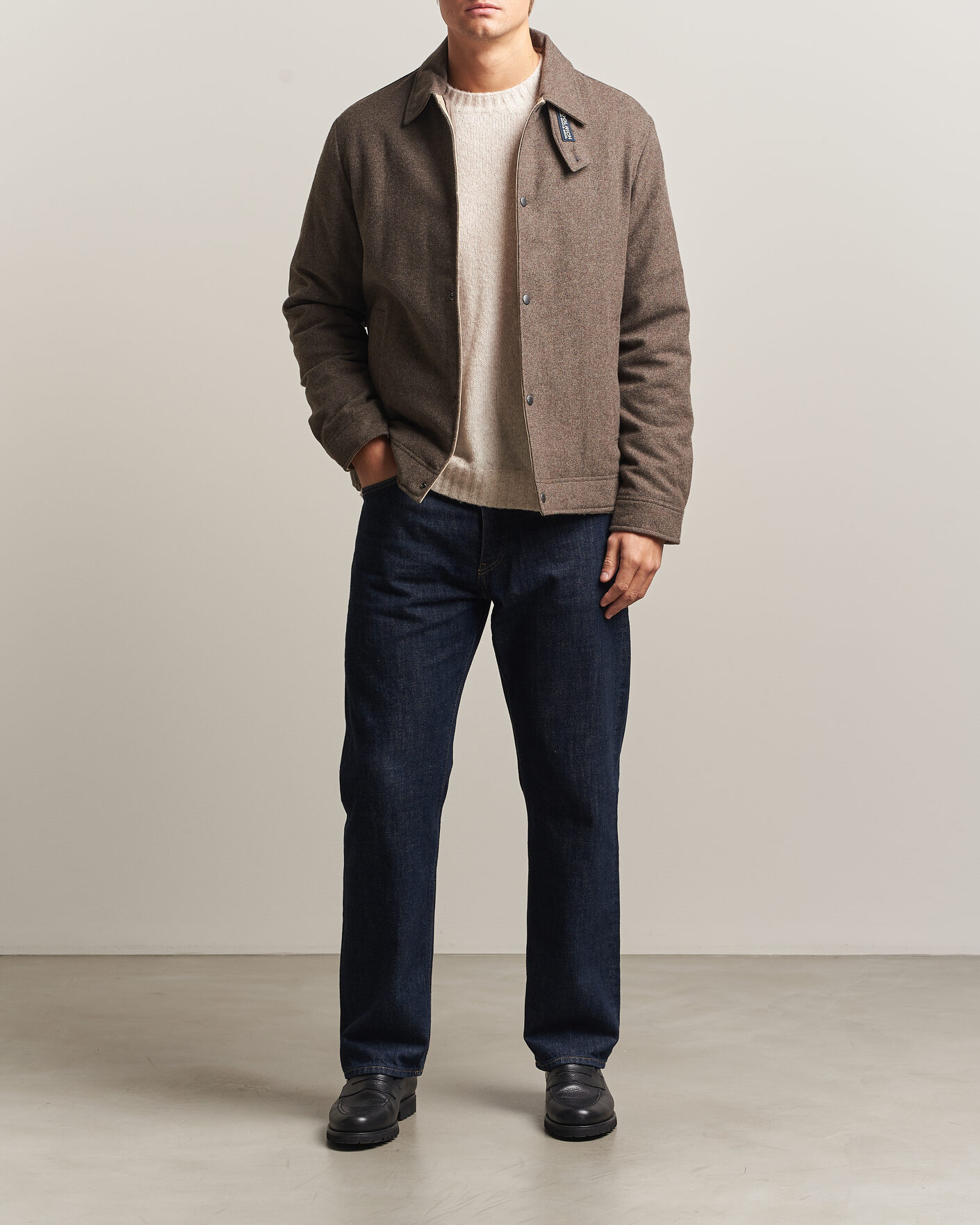 Uomini | Giacche | Woolrich | Wool Light Padded Keating Shirt Jacket Falcon