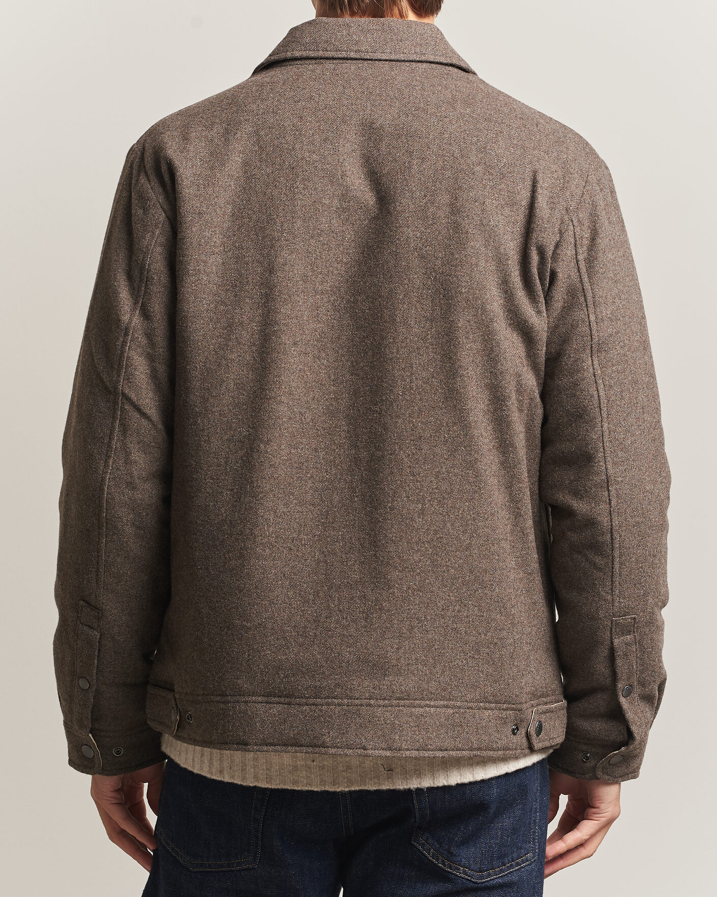 Uomini | Giacche | Woolrich | Wool Light Padded Keating Shirt Jacket Falcon