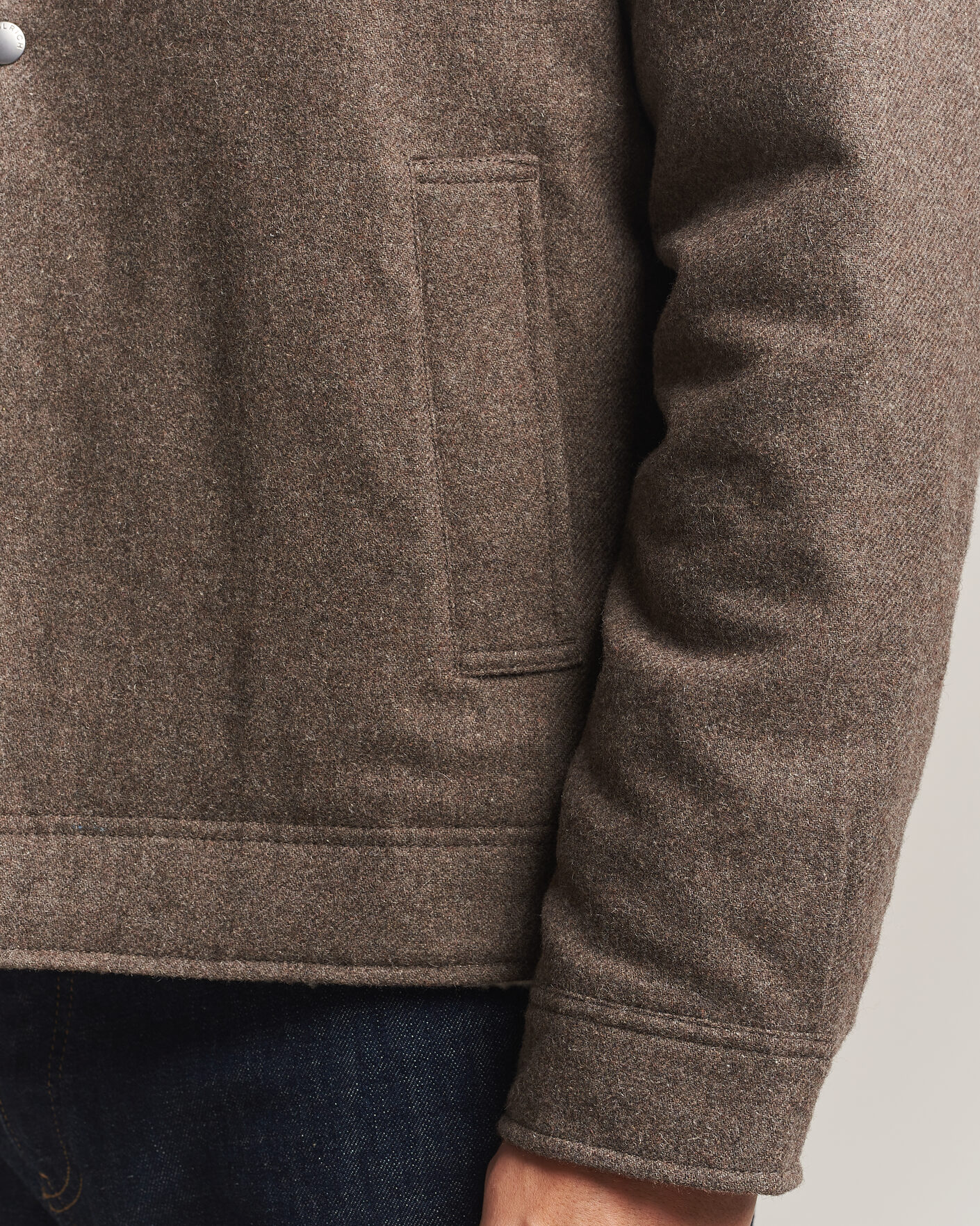 Uomini | Giacche | Woolrich | Wool Light Padded Keating Shirt Jacket Falcon