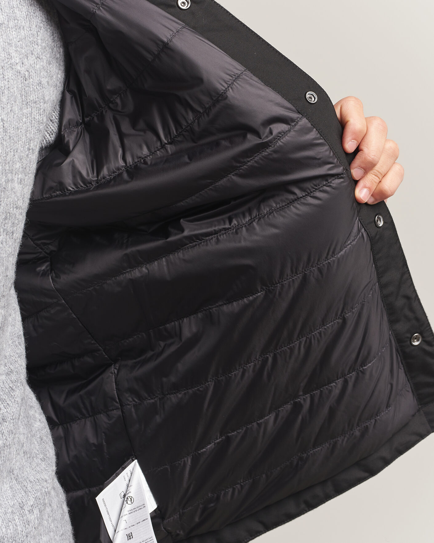 Uomini | Giacche | Woolrich | Alaskan Wool Light Padded Shirt Jacket Faded Black
