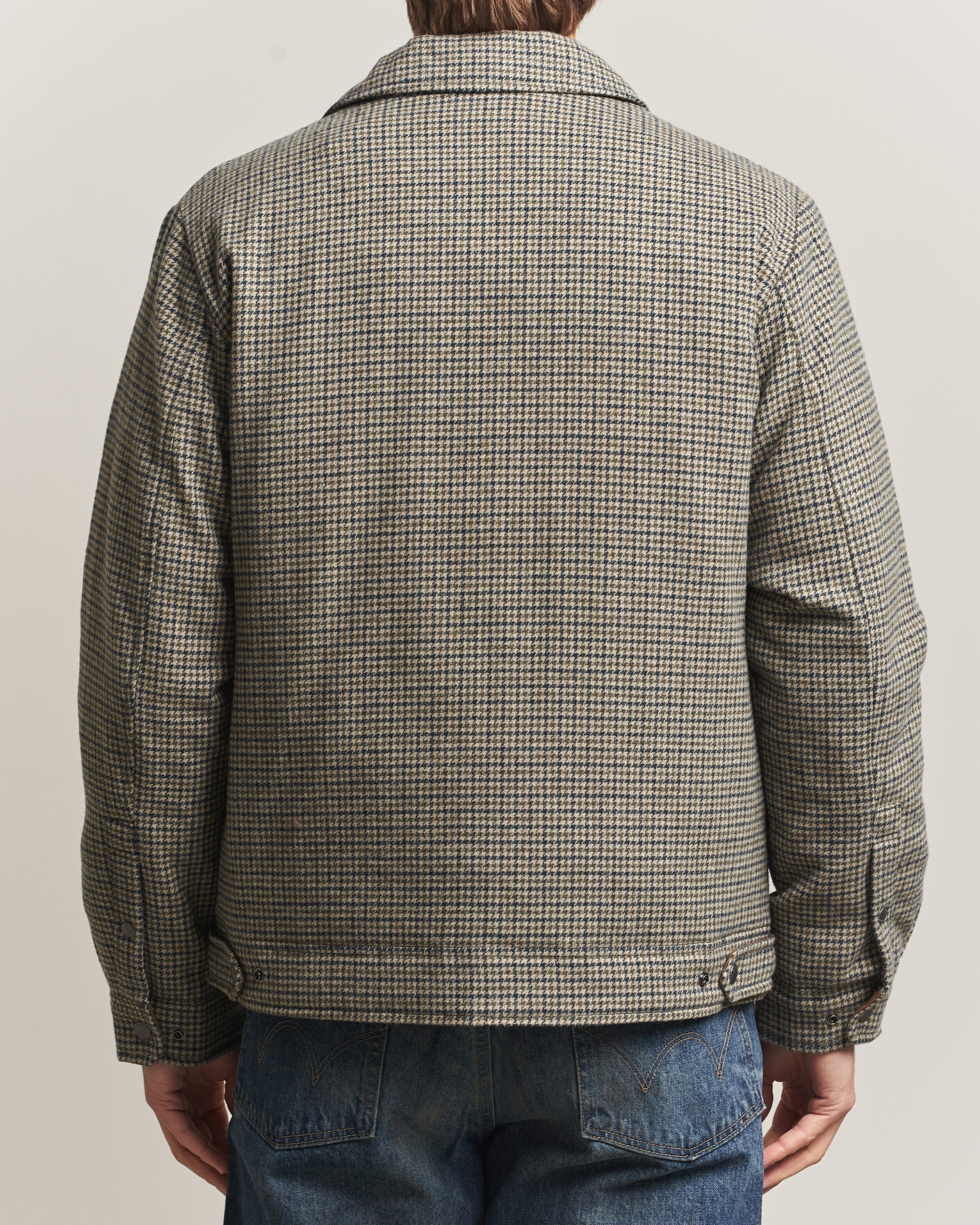 Uomini | Giacche | Woolrich | Wool Check Light Padded Keating Shirt Jacket Brown