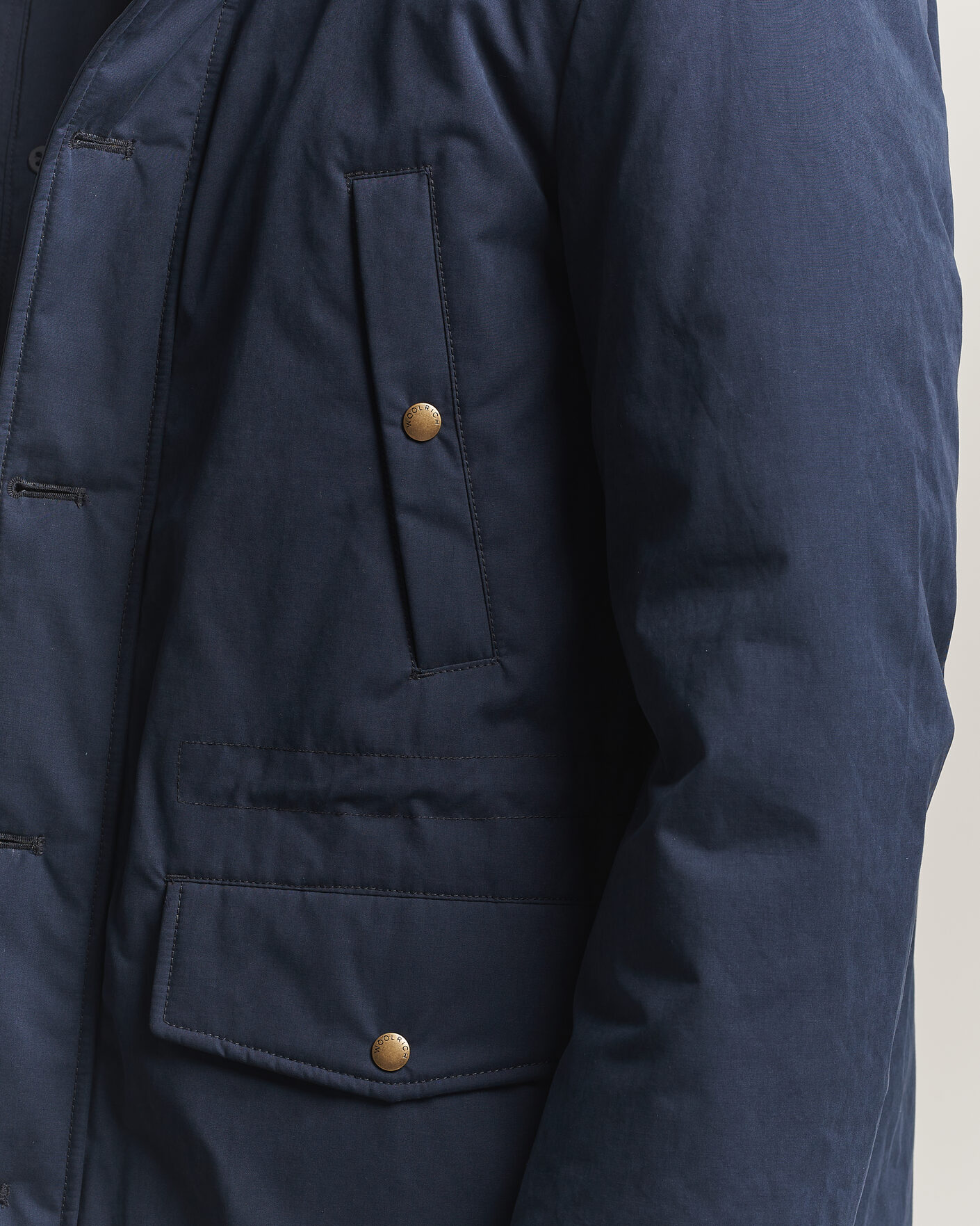 Uomini | Giacche | Woolrich | Mountain Cloth Parka Melton Blue