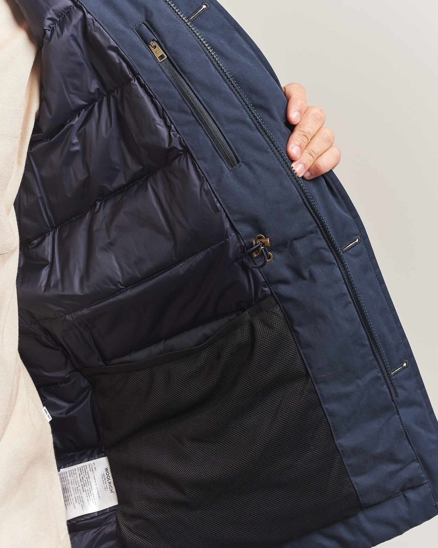 Uomini | Giacche | Woolrich | Mountain Cloth Parka Melton Blue