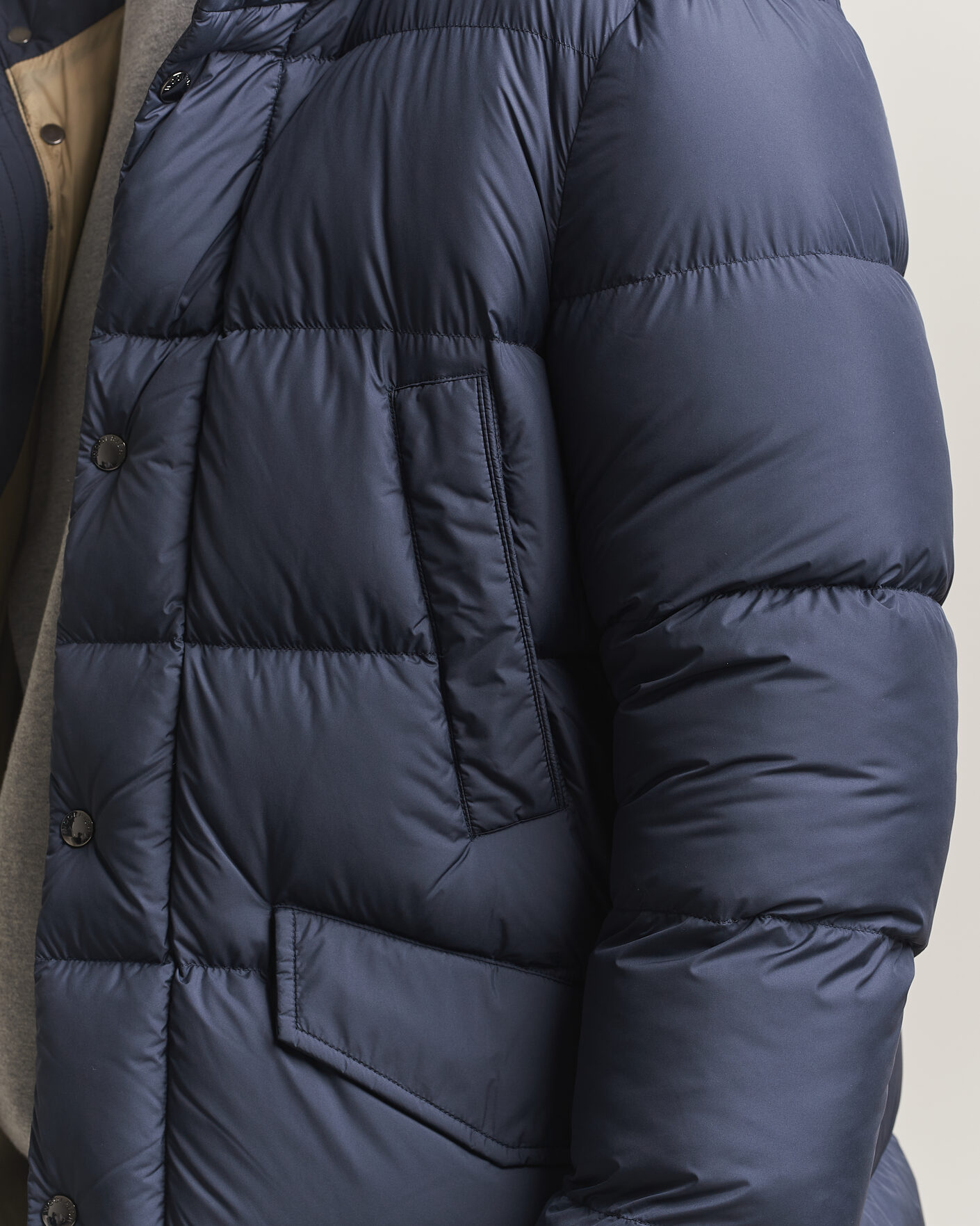 Uomini | Giacche | Woolrich | Cloud Davis Parka Melton Blue
