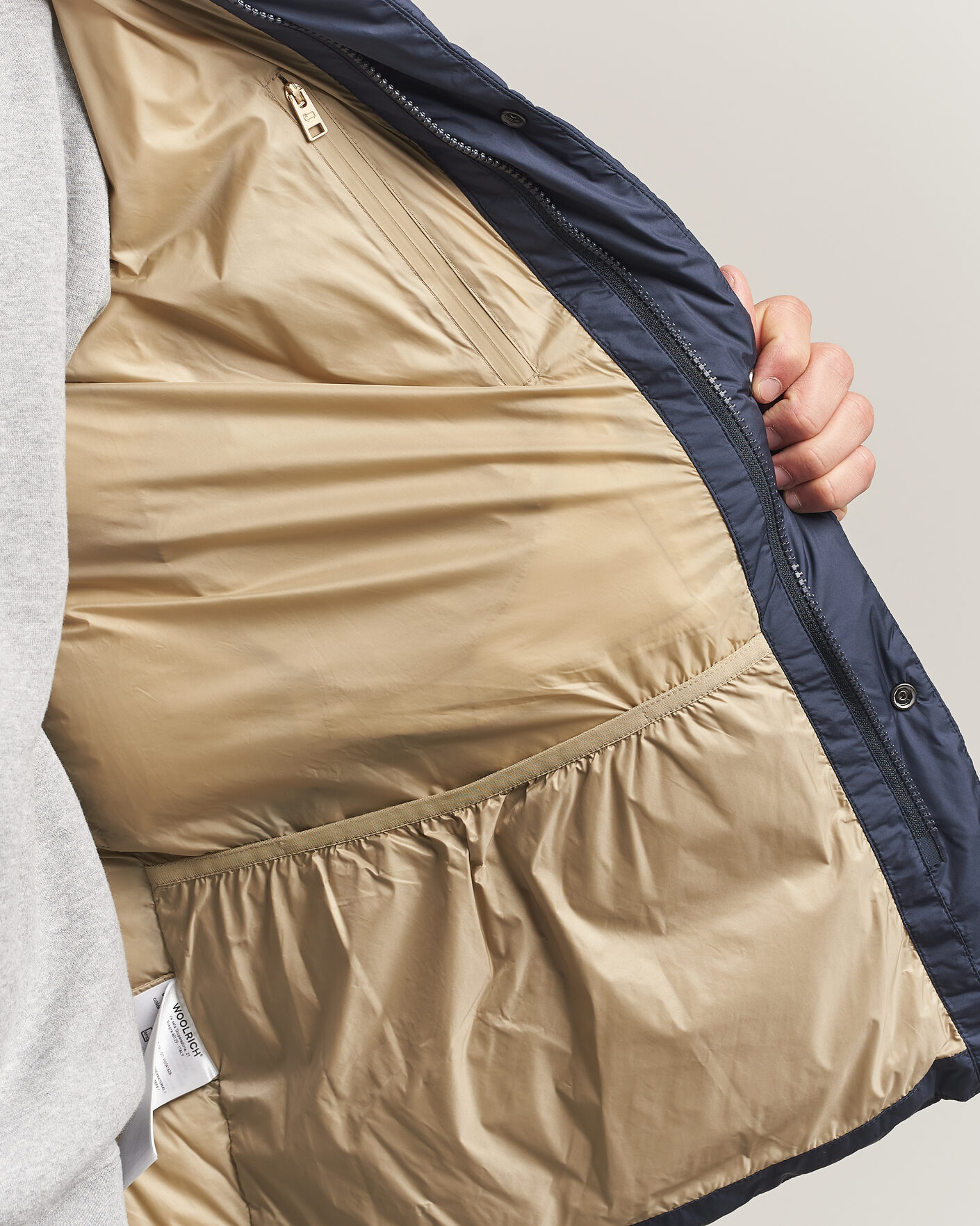 Uomini | Giacche | Woolrich | Cloud Davis Parka Melton Blue