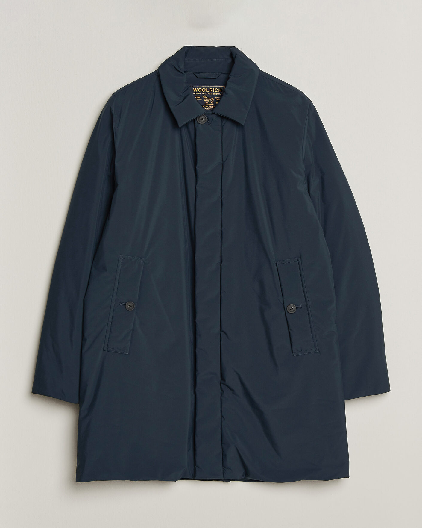 Uomini | Giacche | Woolrich | Cloud Lamar Light Padded Coat Melton Blue