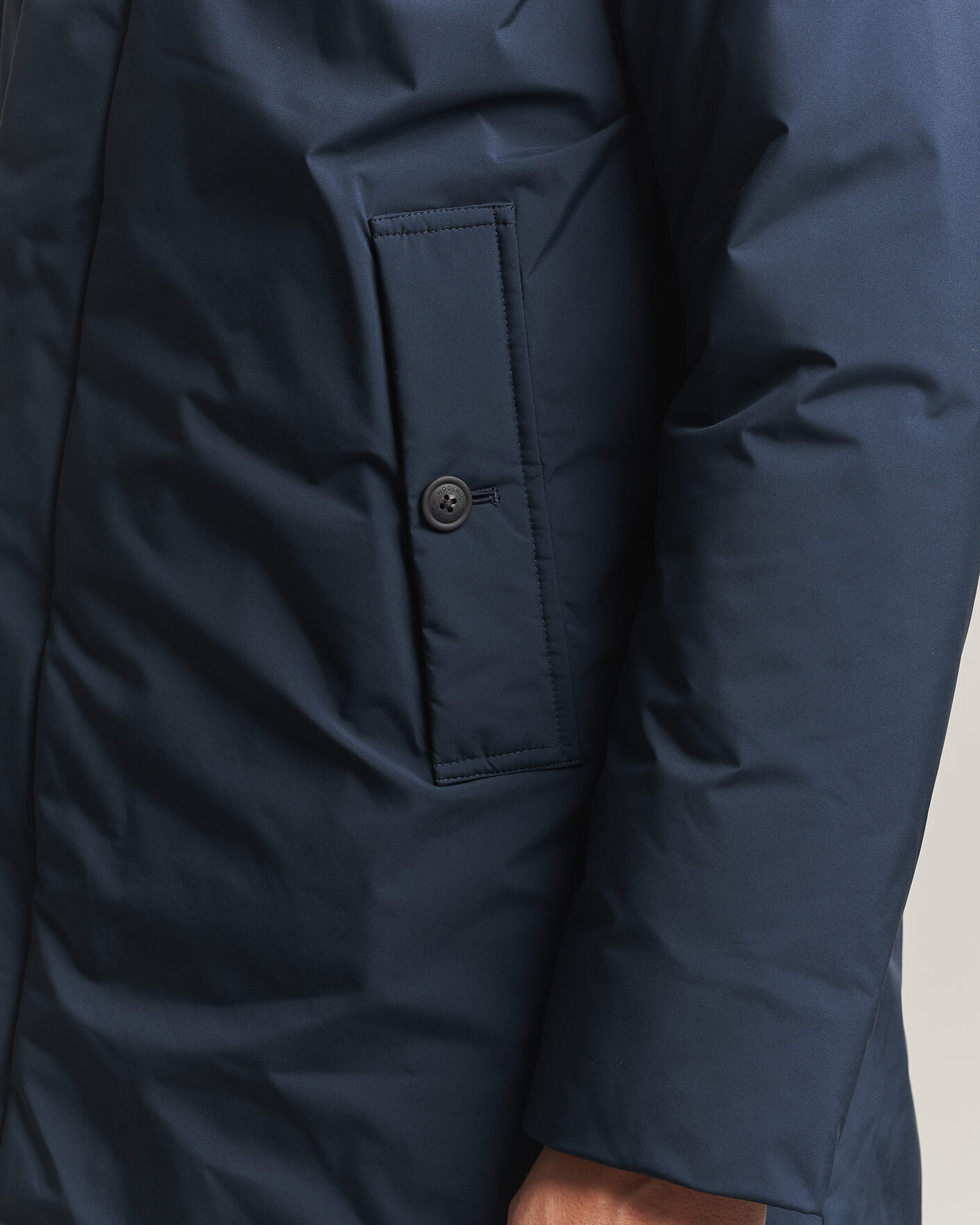 Uomini | Giacche | Woolrich | Cloud Lamar Light Padded Coat Melton Blue