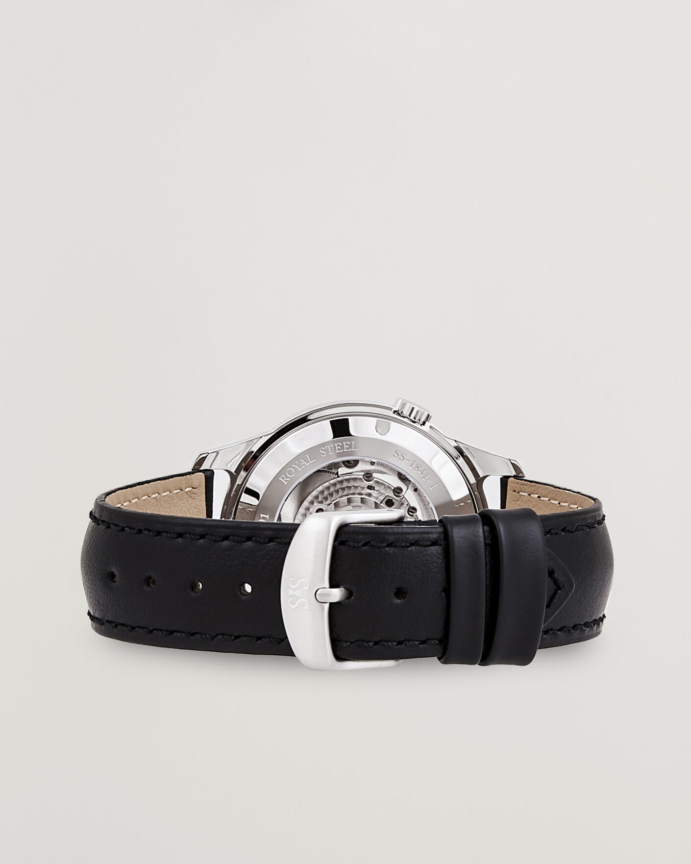 Uomini | Sjöö Sandström Royal Steel 41mm Black Calf | Sjöö Sandström | Royal Steel 41mm Black Calf