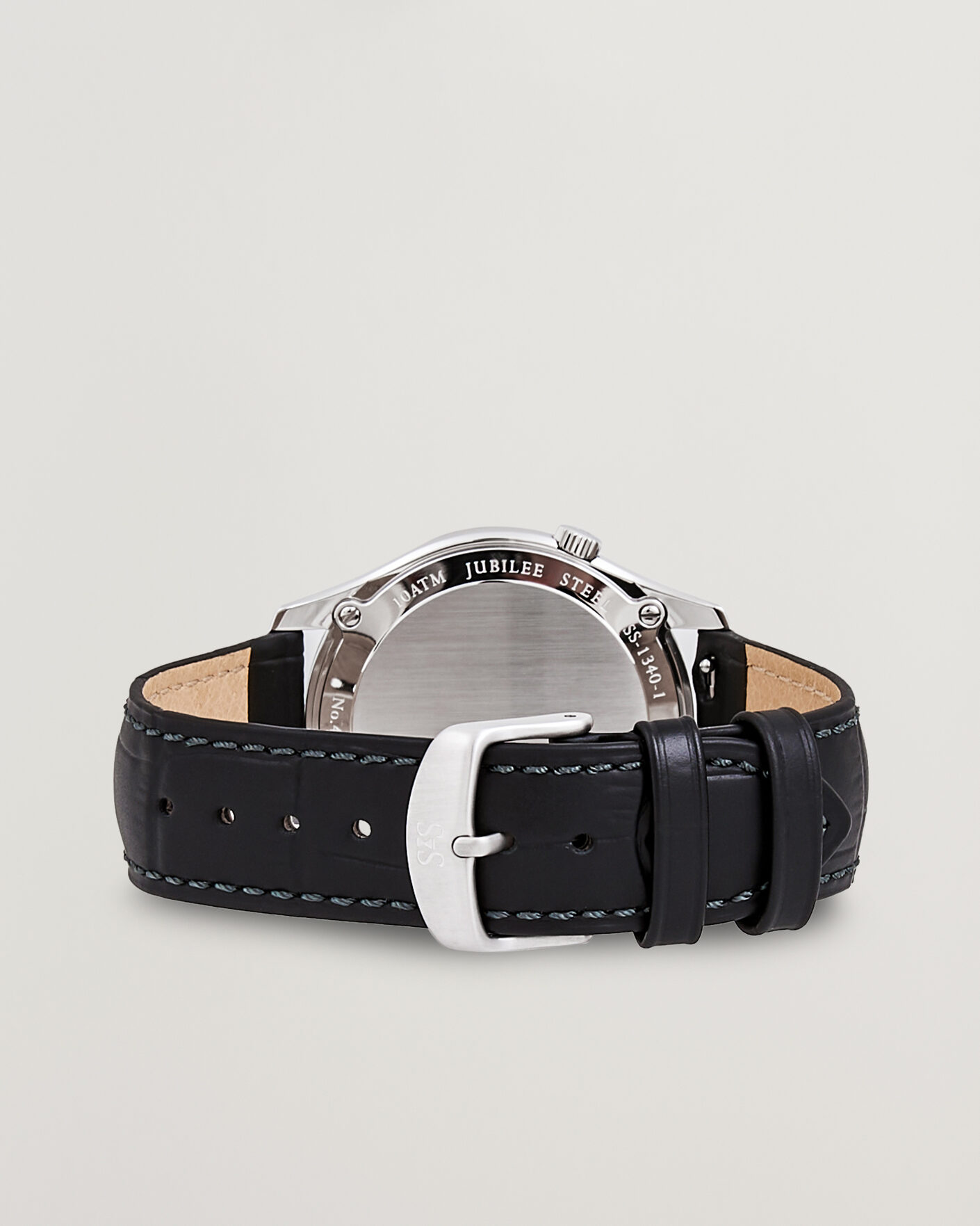 Uomini | Sjöö Sandström Jubilee Steel Quartz 40mm Black Calf Blue Dial | Sjöö Sandström | Jubilee Steel Quartz 40mm Black Calf Blue Dial