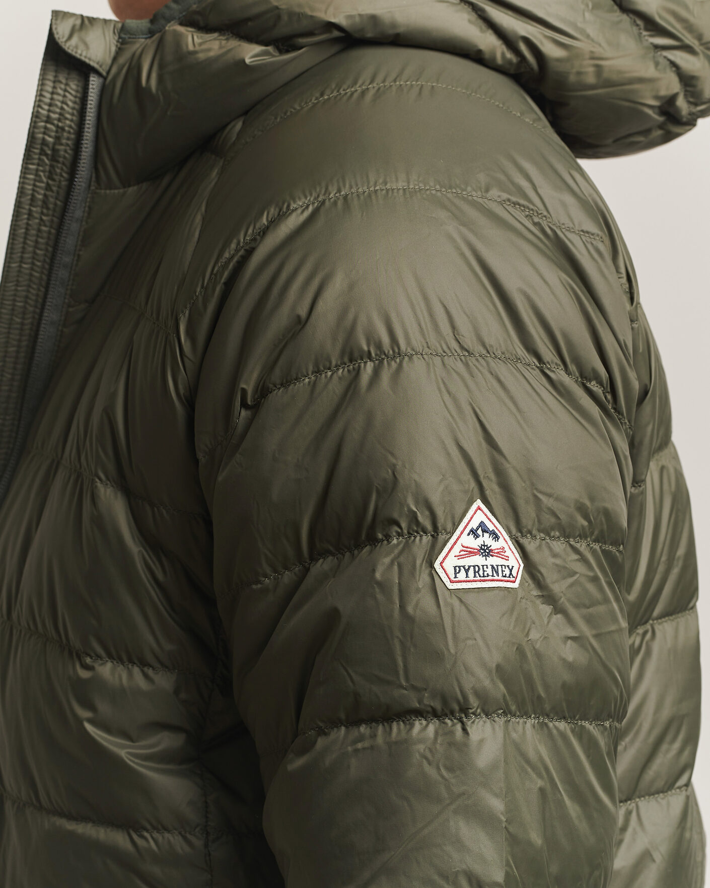 Uomini | Giacche | Pyrenex | Guzet Hooded Down Jacket Deep Khaki