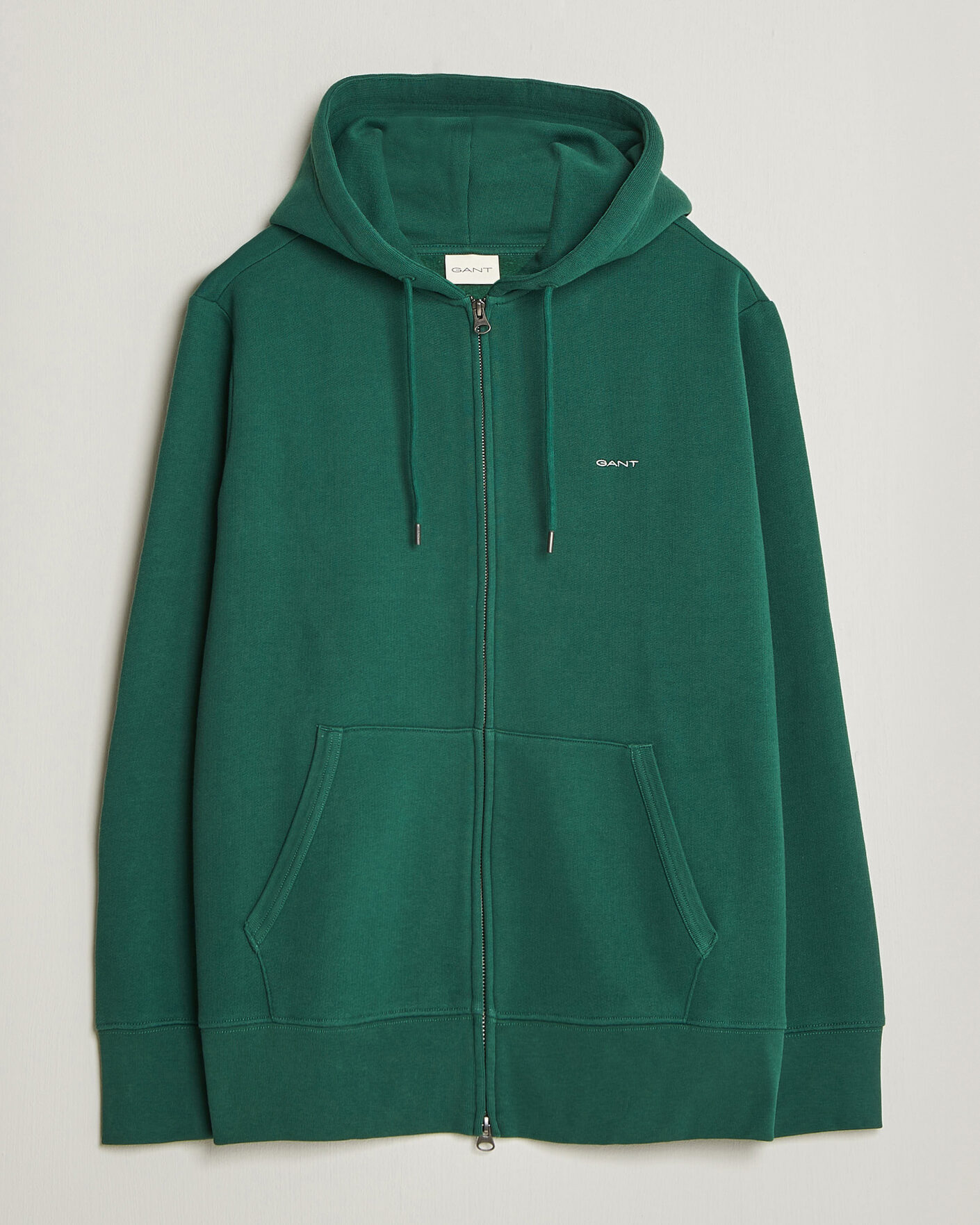 Uomini | Maglieria | Gant | Tournament Full Zip Hoodie Green