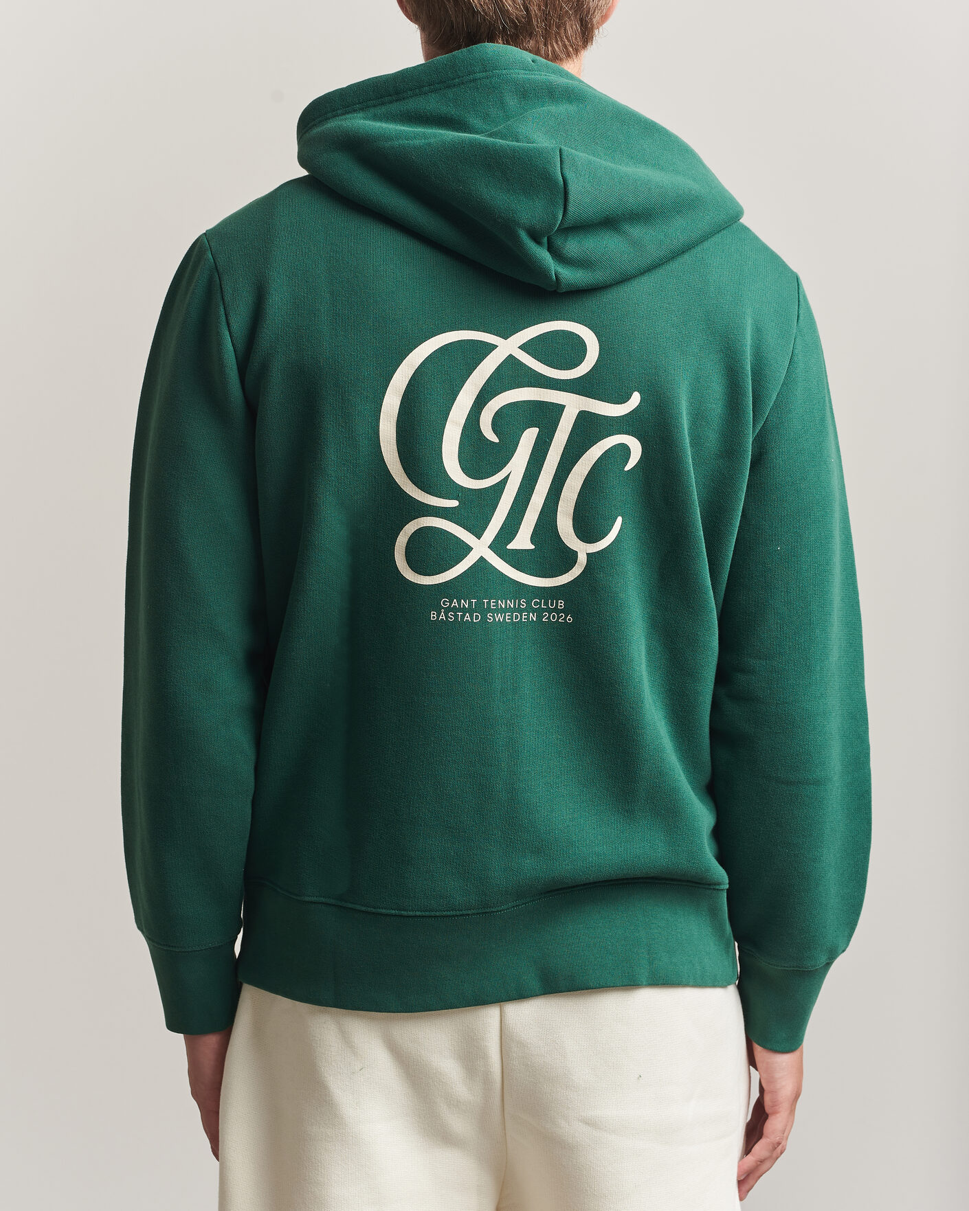 Uomini | Maglieria | Gant | Tournament Full Zip Hoodie Green