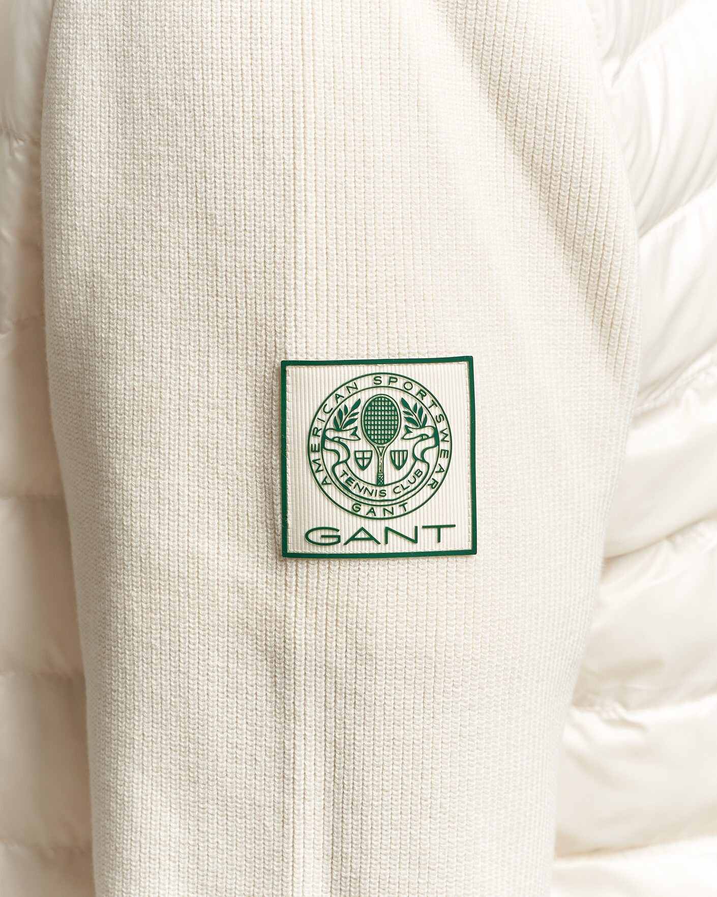 Uomini | Giacche | Gant | Tournament Mixed Media Jacket Cream