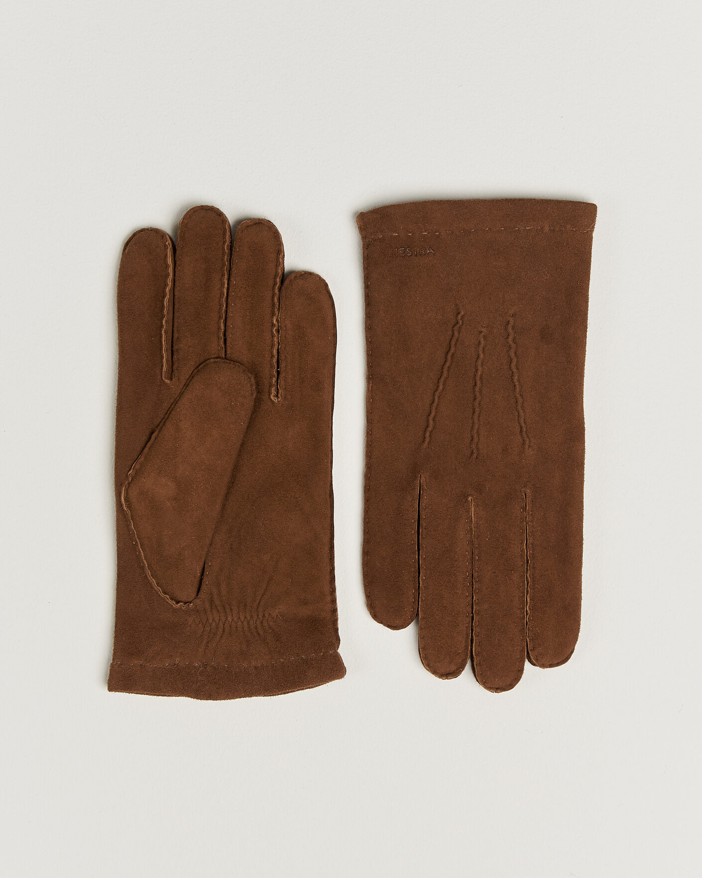 Uomini | Guanti | Hestra | Arthur Wool Lined Suede Glove Whiskey