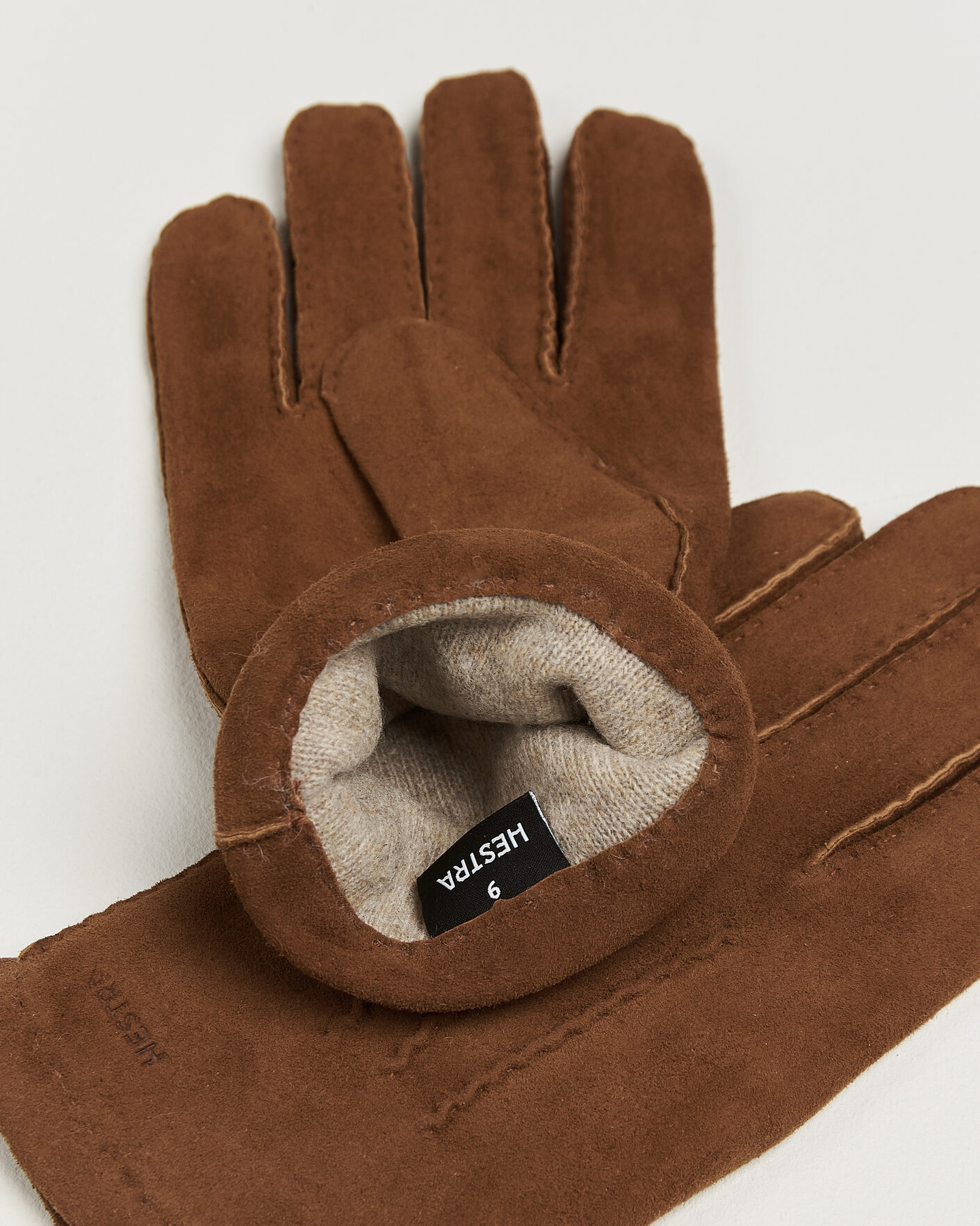 Uomini | Guanti | Hestra | Arthur Wool Lined Suede Glove Whiskey