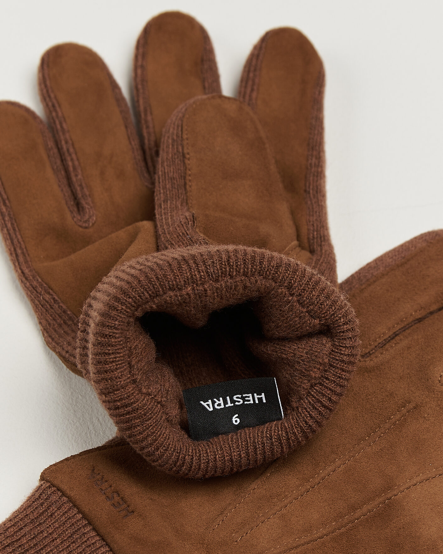 Uomini | Guanti | Hestra | Geoffery Suede Wool Tricot Glove Whiskey