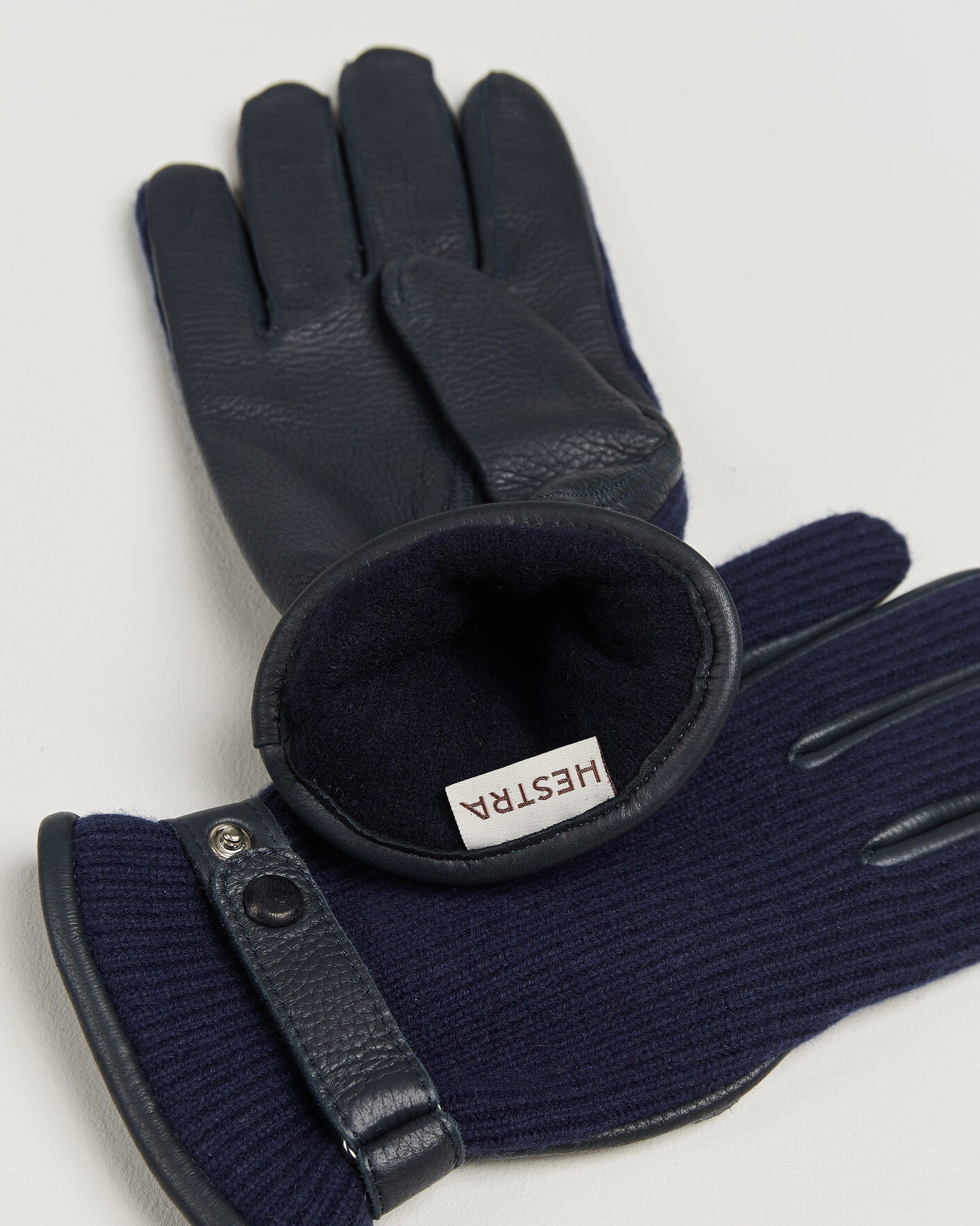 Uomini | Guanti | Hestra | Christopher Cashmere/Elkskin Glove Navy