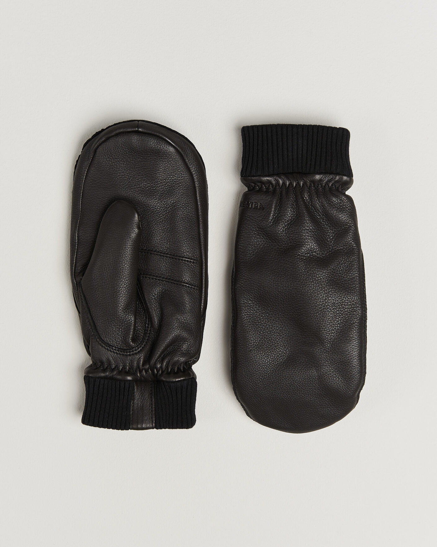 Uomini | Guanti | Hestra | Tore Deerskin Primaloft Lined Mitt Black