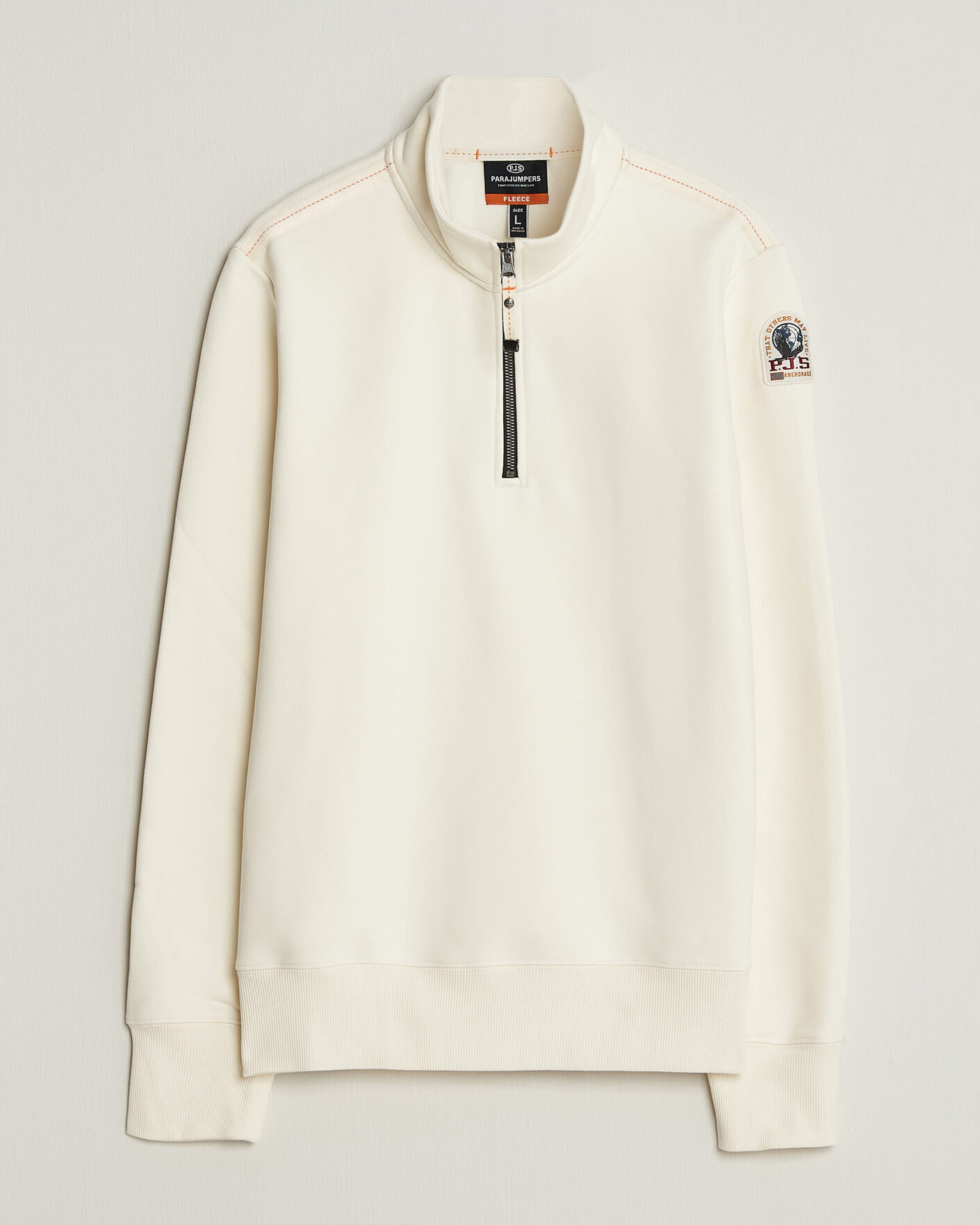 Uomini | Maglieria | Parajumpers | Broad Peak Super Easy Half Zip Sweatshirt Warm Ivory
