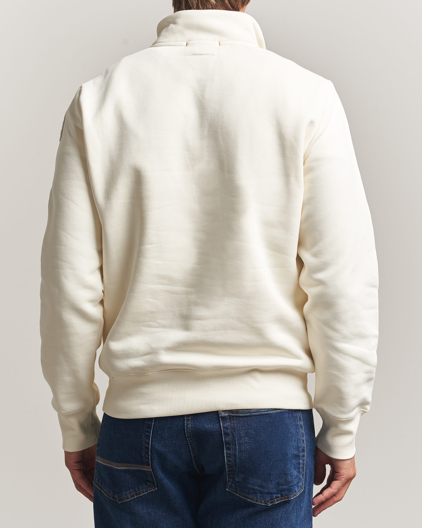Uomini | Maglieria | Parajumpers | Broad Peak Super Easy Half Zip Sweatshirt Warm Ivory