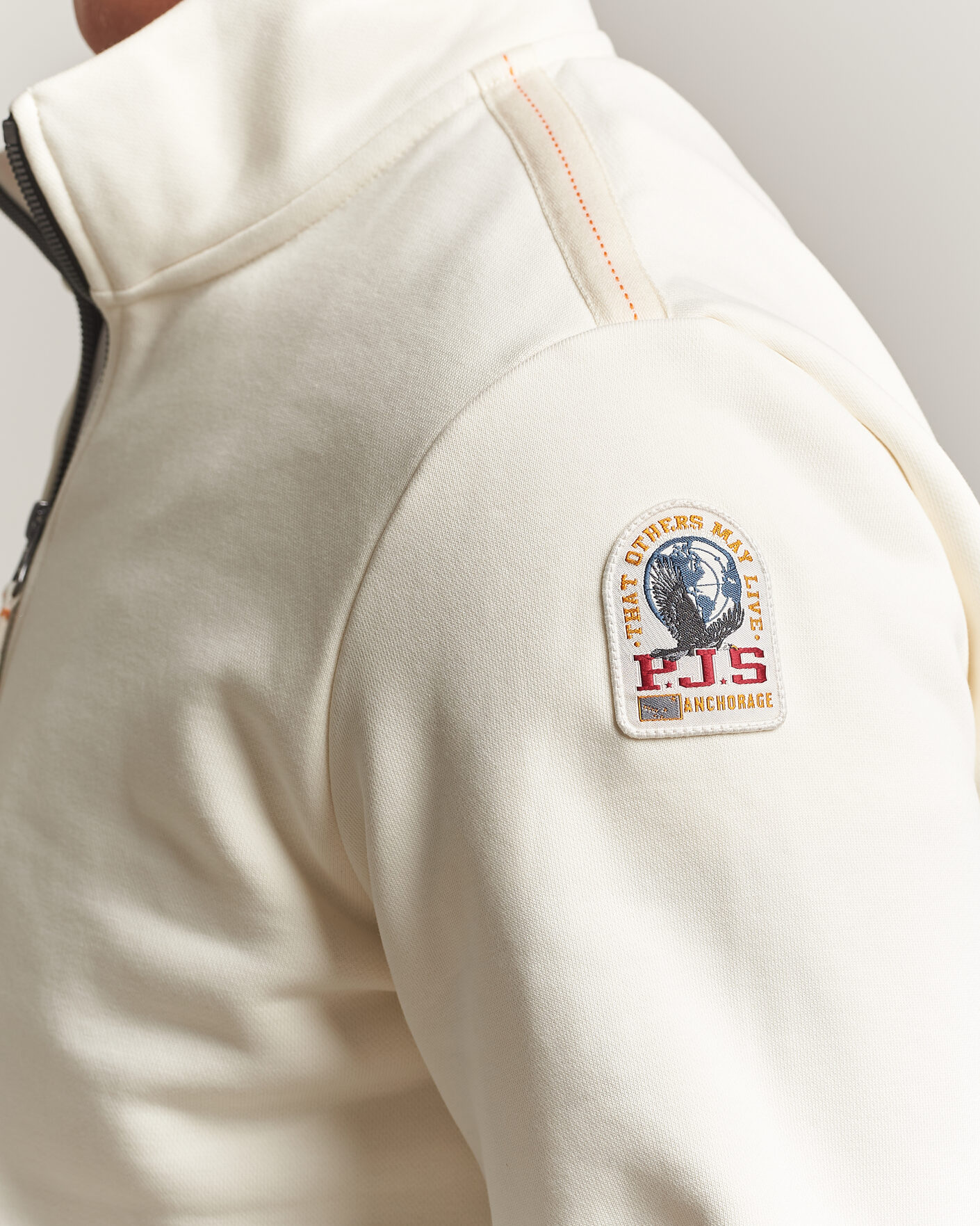 Uomini | Maglieria | Parajumpers | Broad Peak Super Easy Half Zip Sweatshirt Warm Ivory