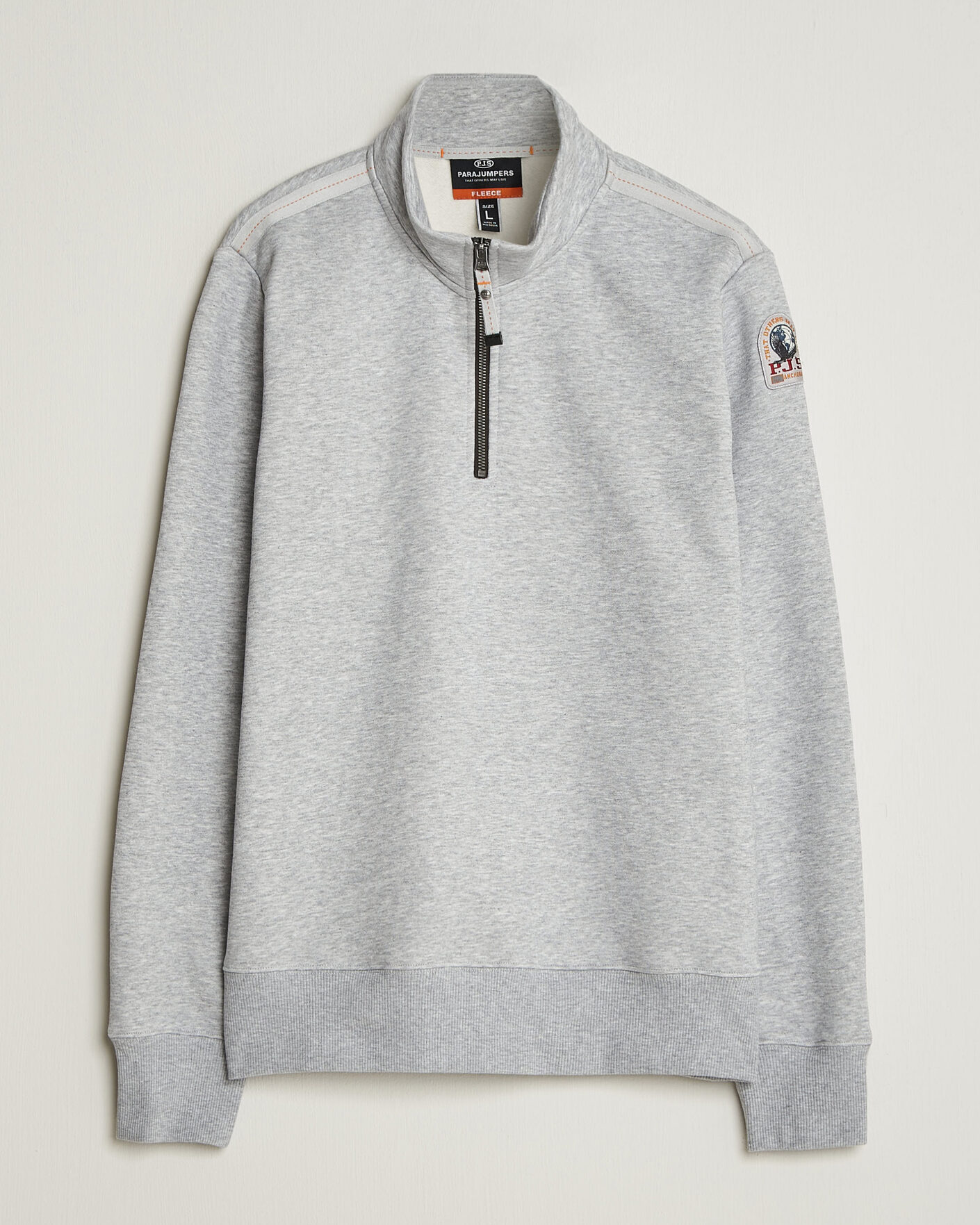 Uomini | Maglieria | Parajumpers | Broad Peak Super Easy Half Zip Sweatshirt Ash Grey Melange