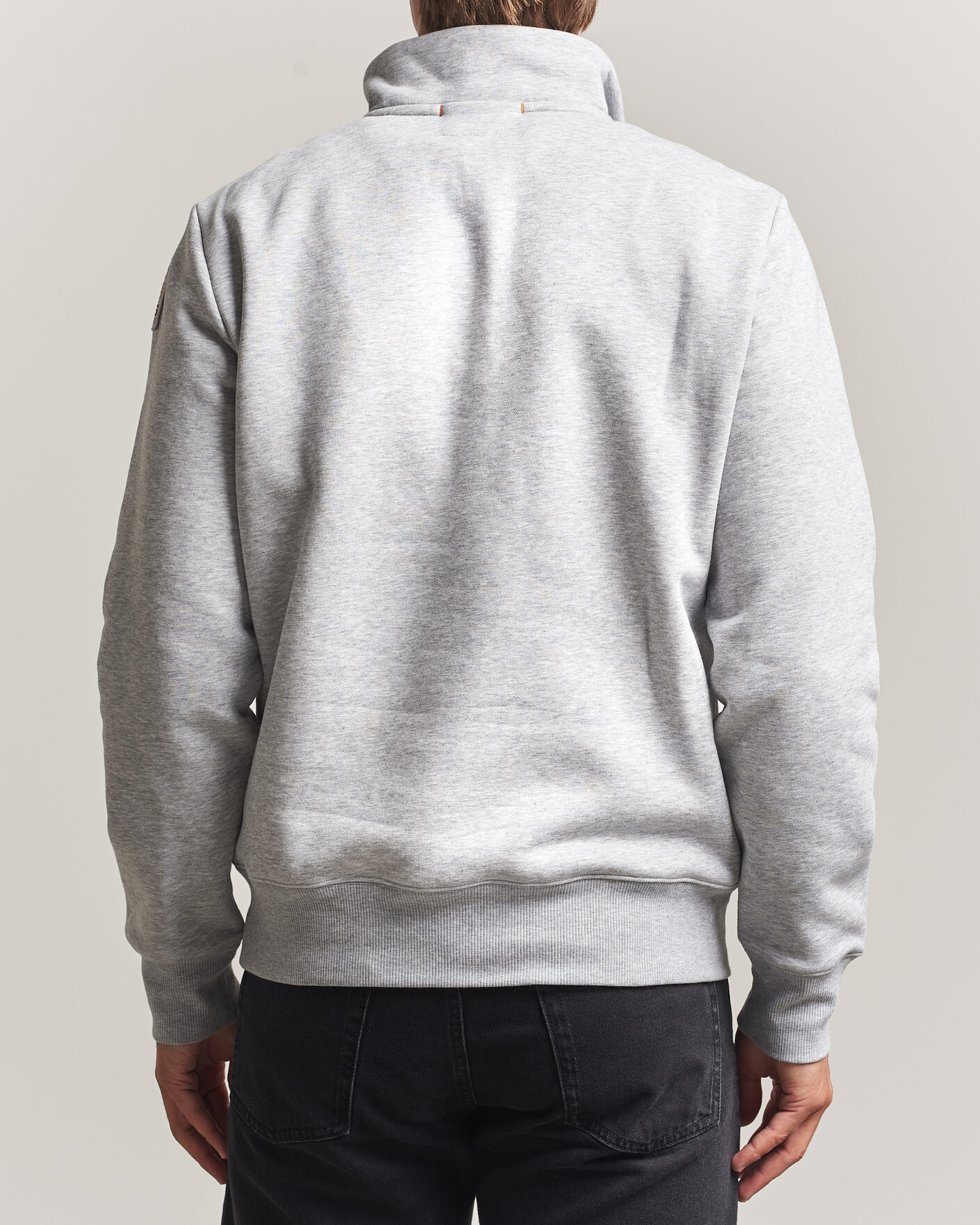 Uomini | Maglieria | Parajumpers | Broad Peak Super Easy Half Zip Sweatshirt Ash Grey Melange