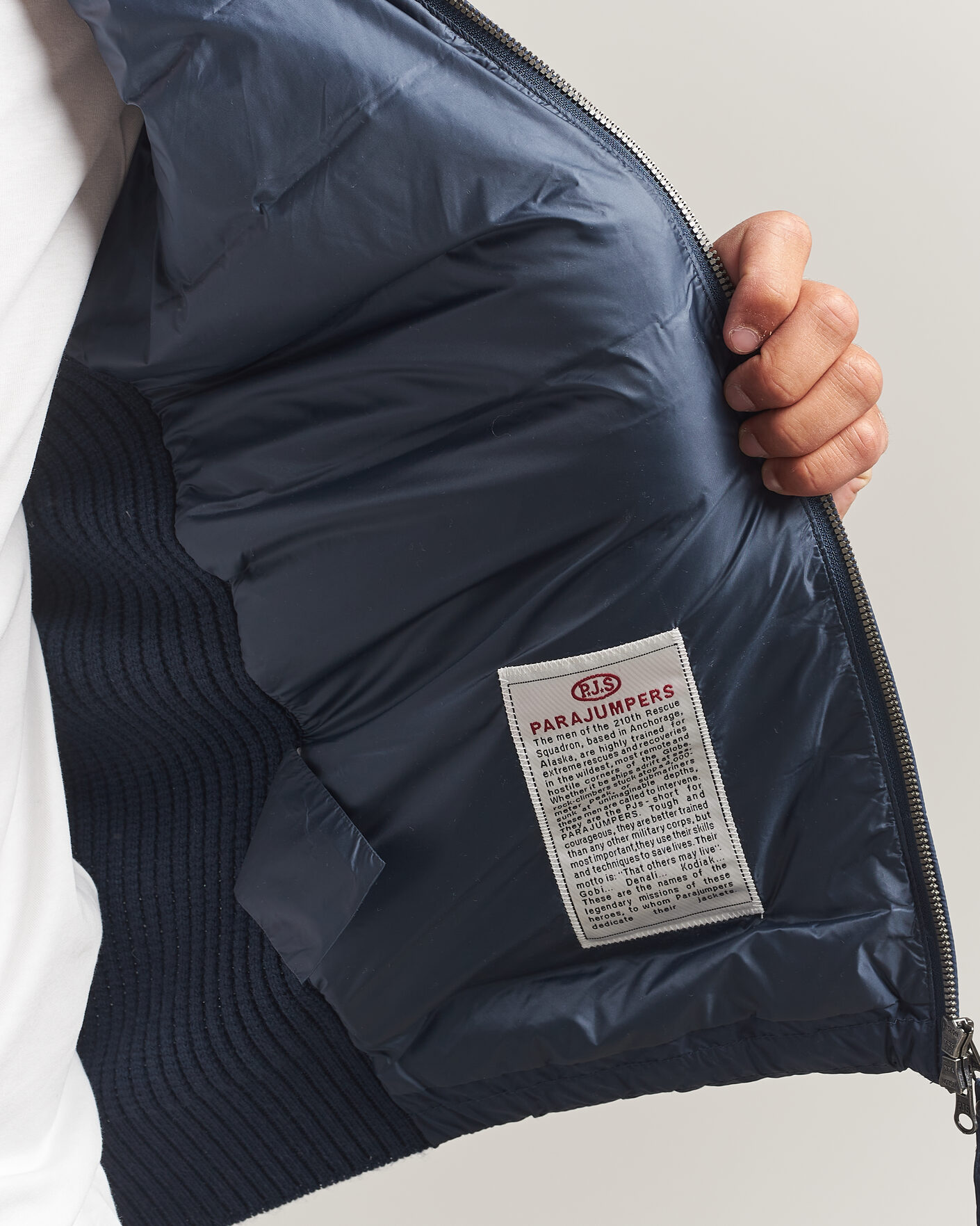 Uomini | Giacche | Parajumpers | Olmo Rib Knitted Hybrid Jacket Nine Iron