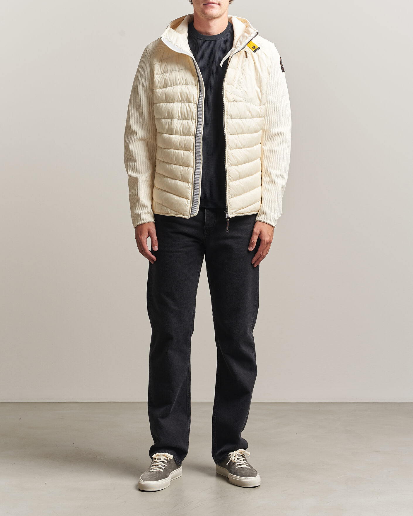 Uomini | Giacche | Parajumpers | Nolan Warm Up Hybrid Hooded Jacket Warm Ivory