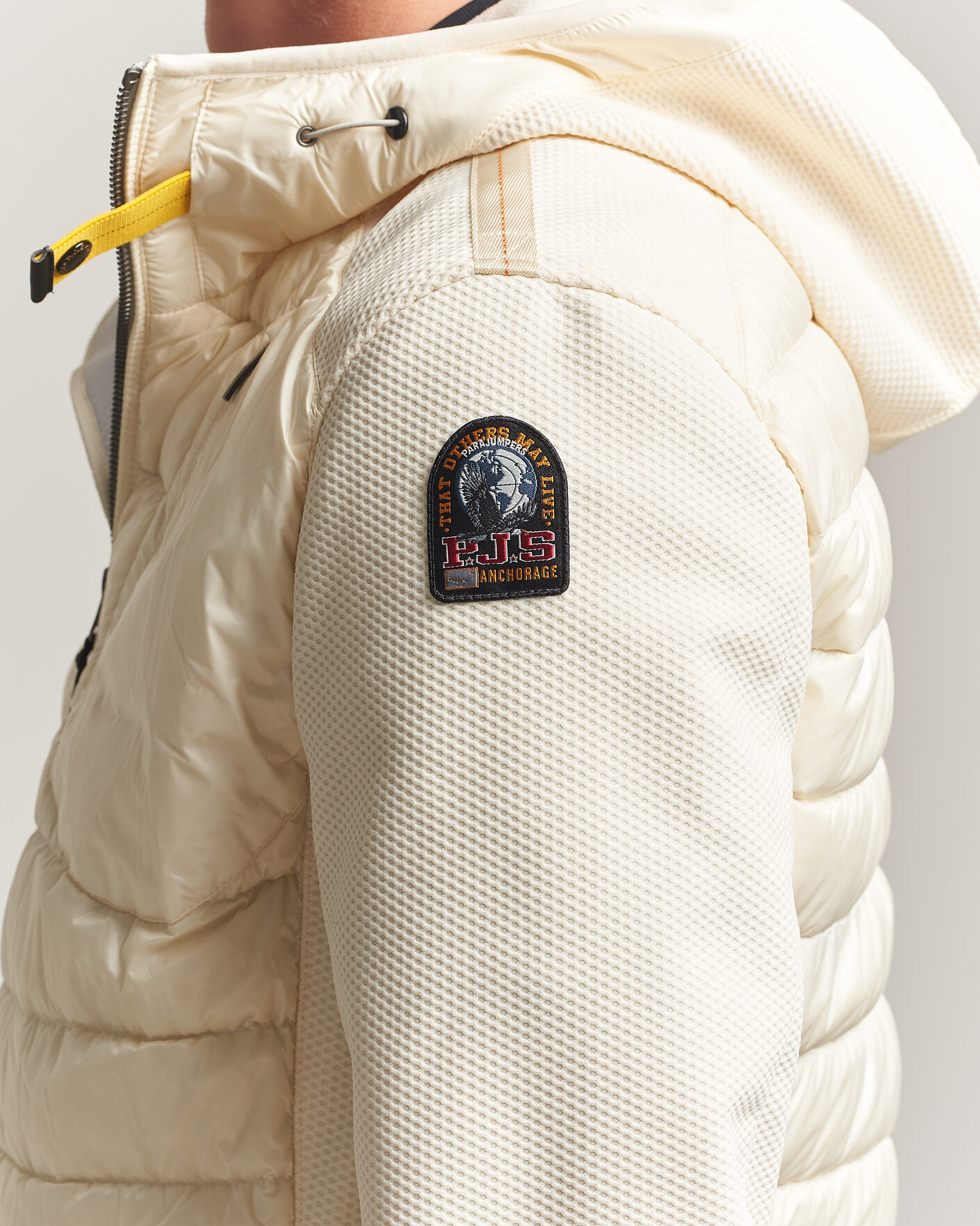 Uomini | Giacche | Parajumpers | Nolan Warm Up Hybrid Hooded Jacket Warm Ivory