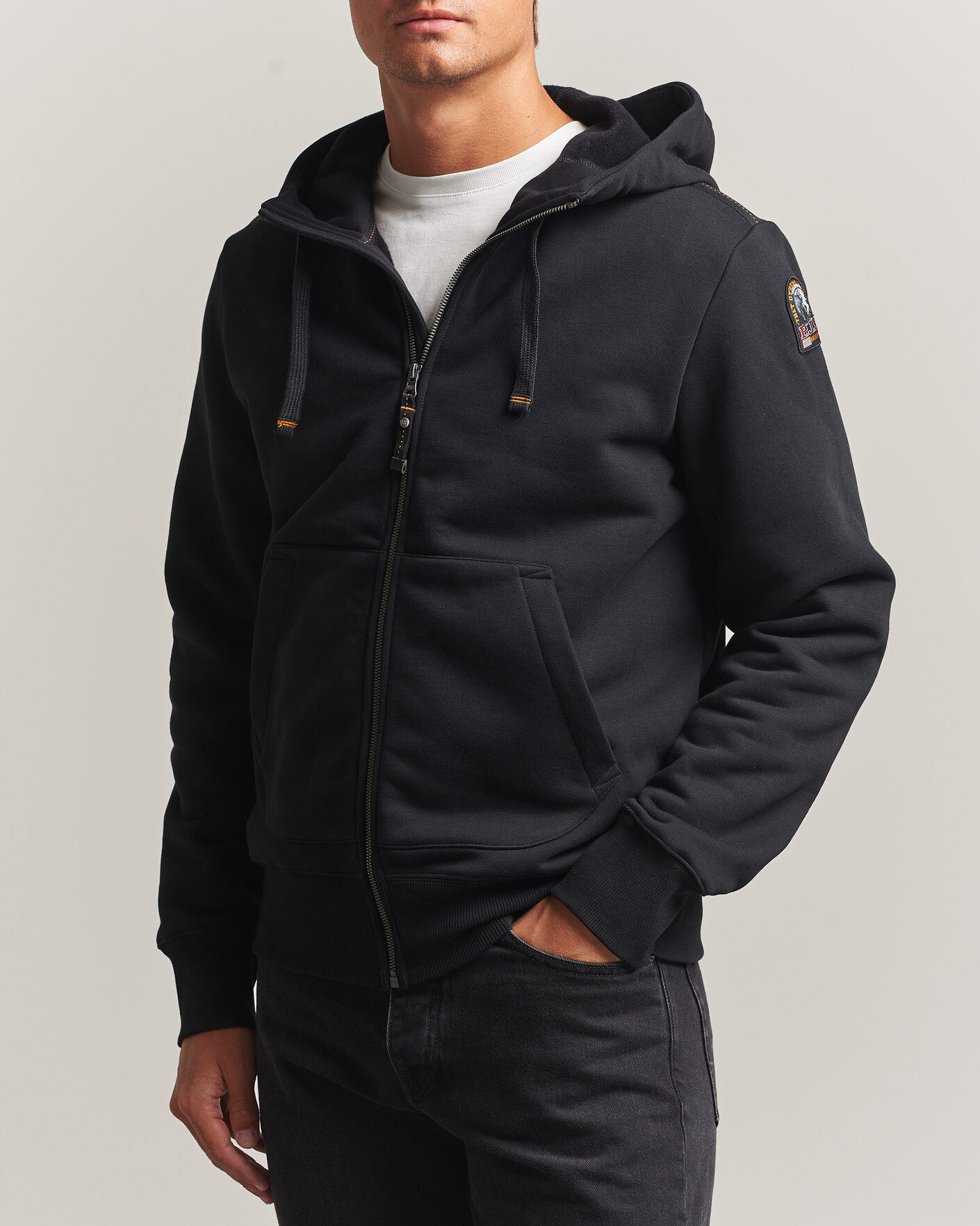 Uomini | Maglieria | Parajumpers | Charlie Super Easy Full Zip Black