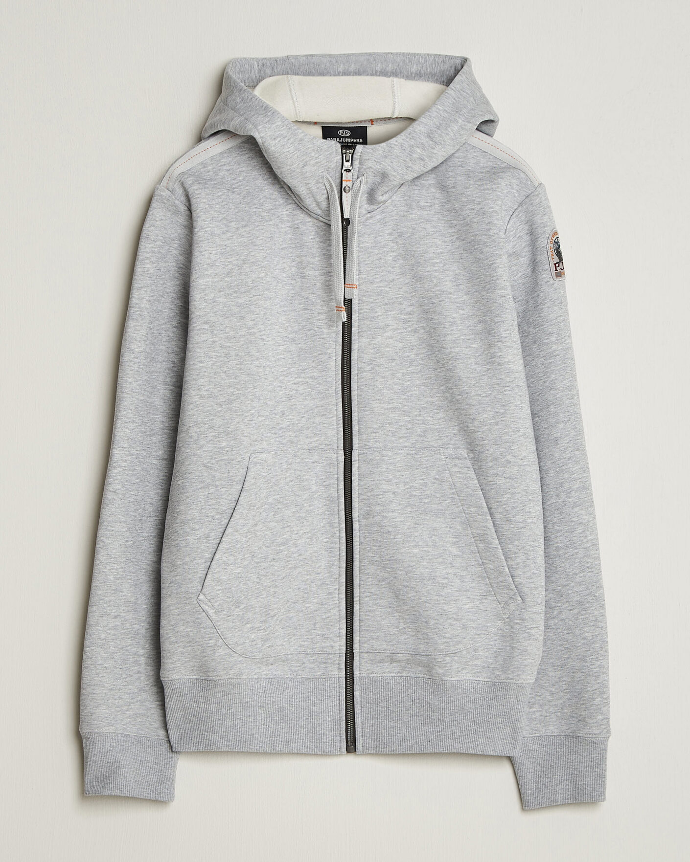 Uomini | Maglieria | Parajumpers | Charlie Super Easy Full Zip Ash Grey Melange