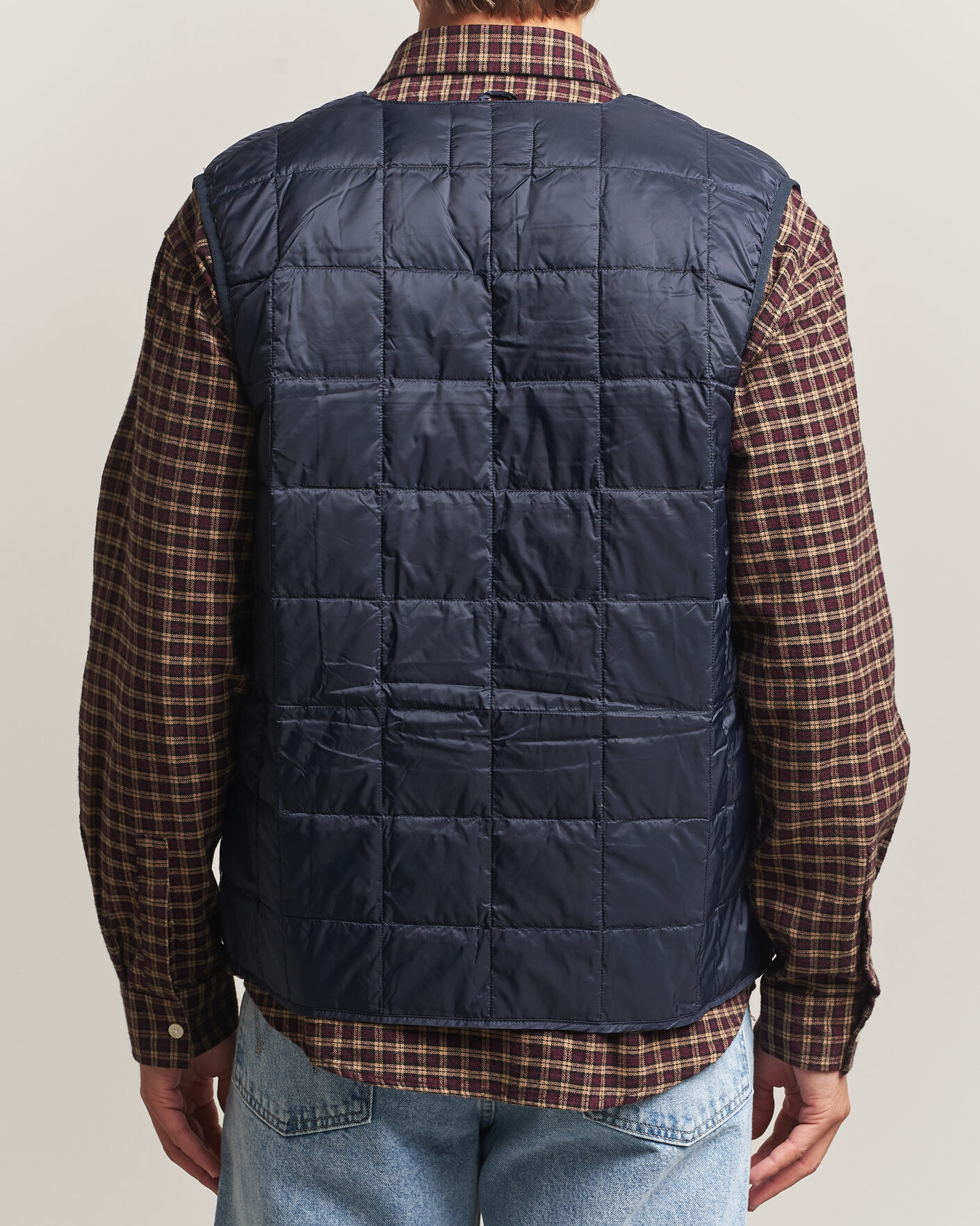 Uomini | Gilet | TAION | V-Neck Lightweight Down Vest Dark Navy