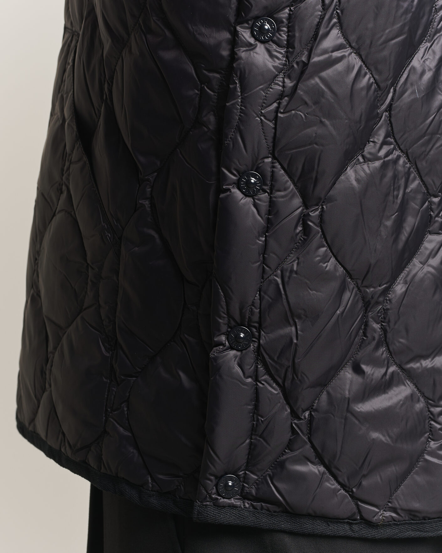 Uomini | Gilet | TAION | Military Crew Neck Down Vest Black