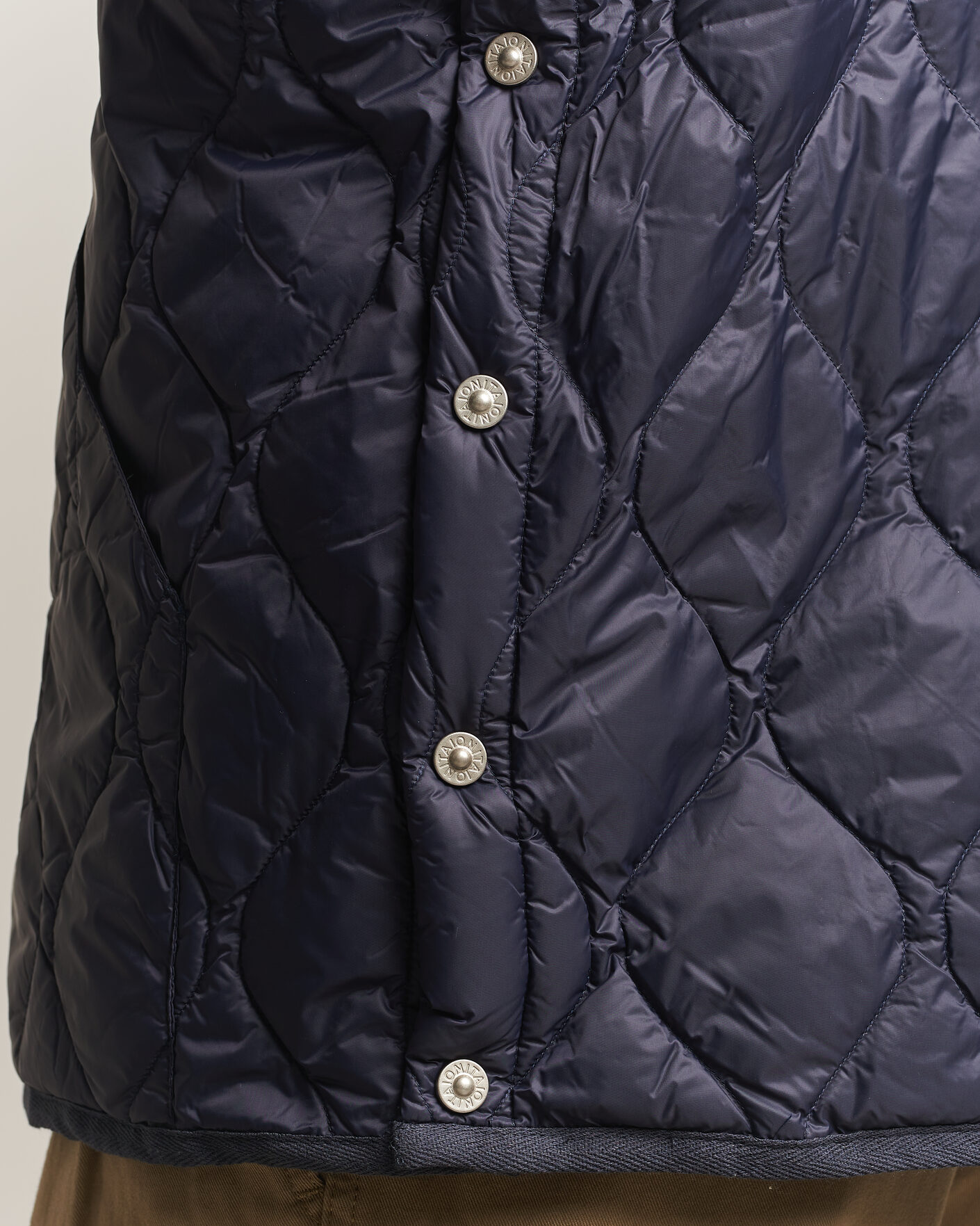 Uomini | Gilet | TAION | Military Crew Neck Down Vest Dark Navy