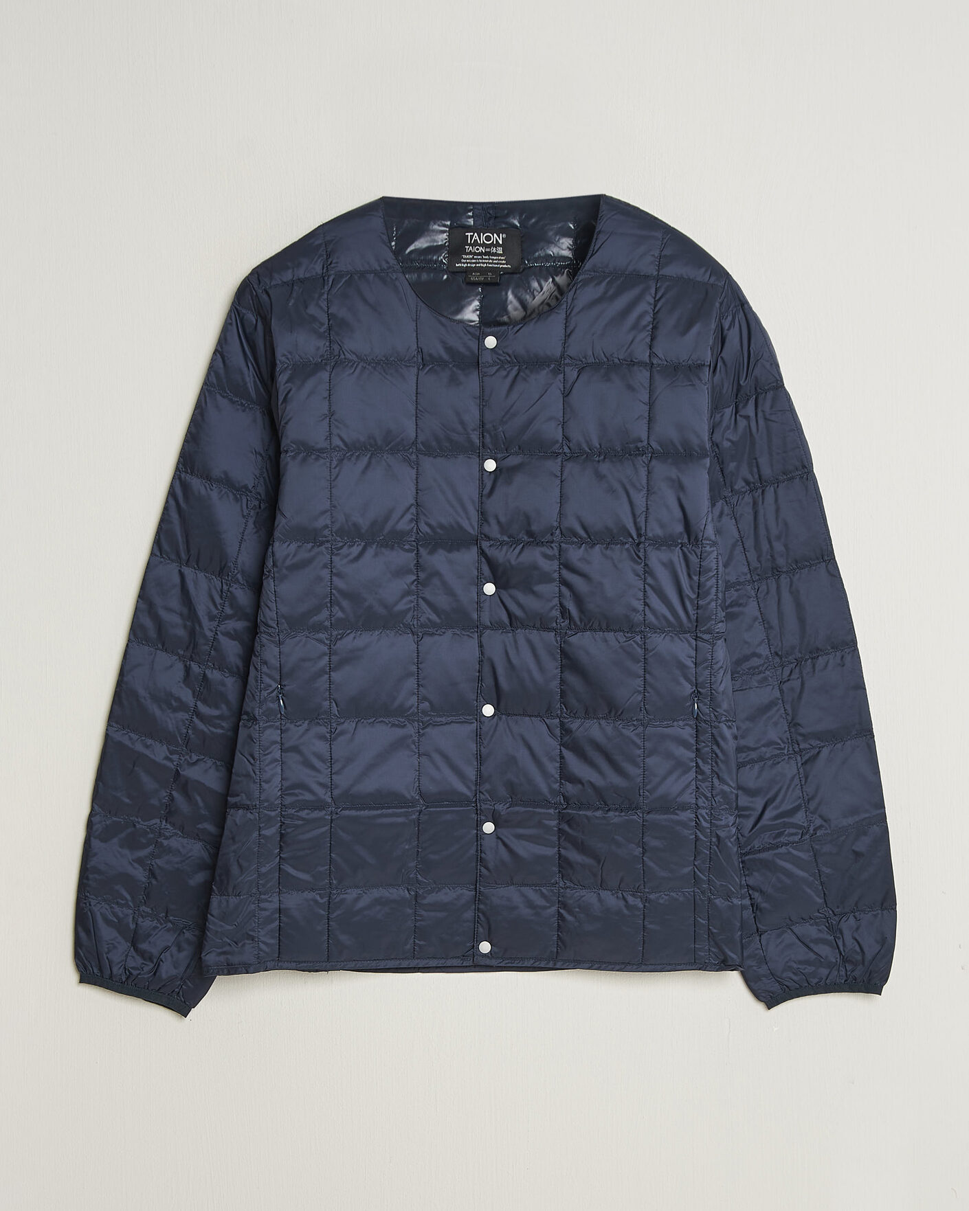 Uomini | Giacche | TAION | Crew Neck Button Down Jacket Dark Navy