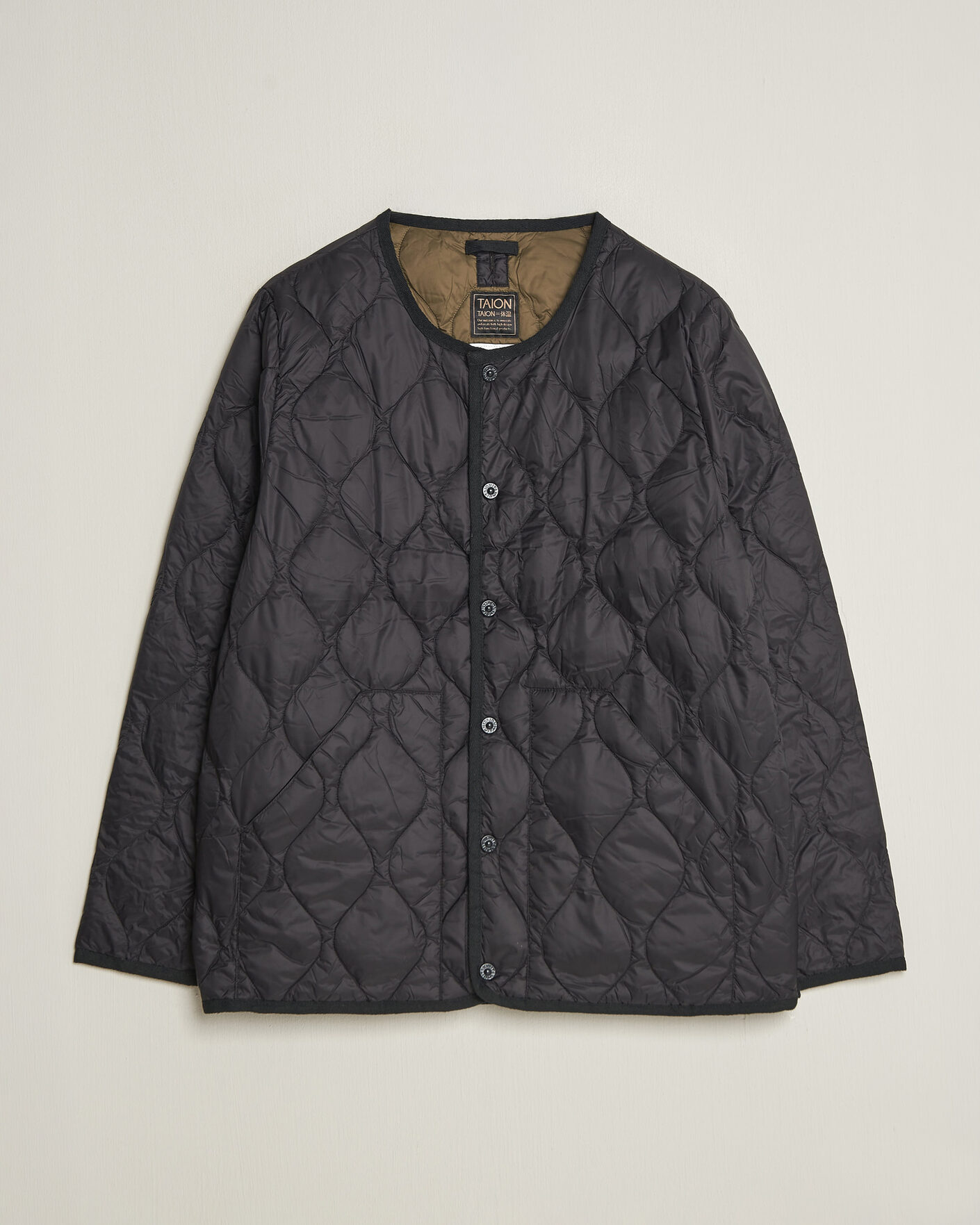 Uomini | Giacche | TAION | Military Crew Neck Down Jacket Black