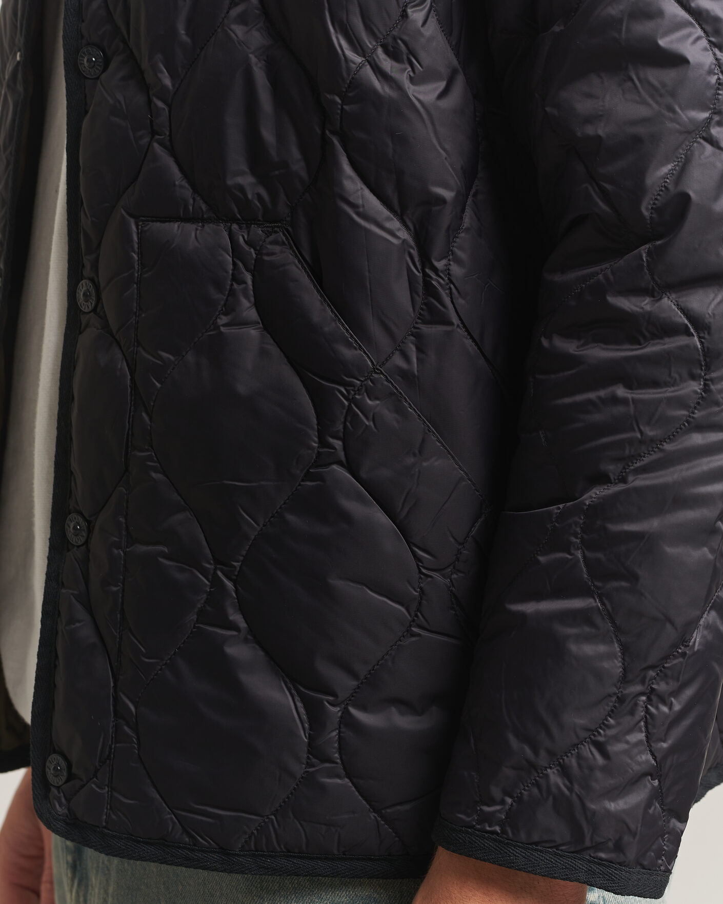 Uomini | Giacche | TAION | Military Crew Neck Down Jacket Black
