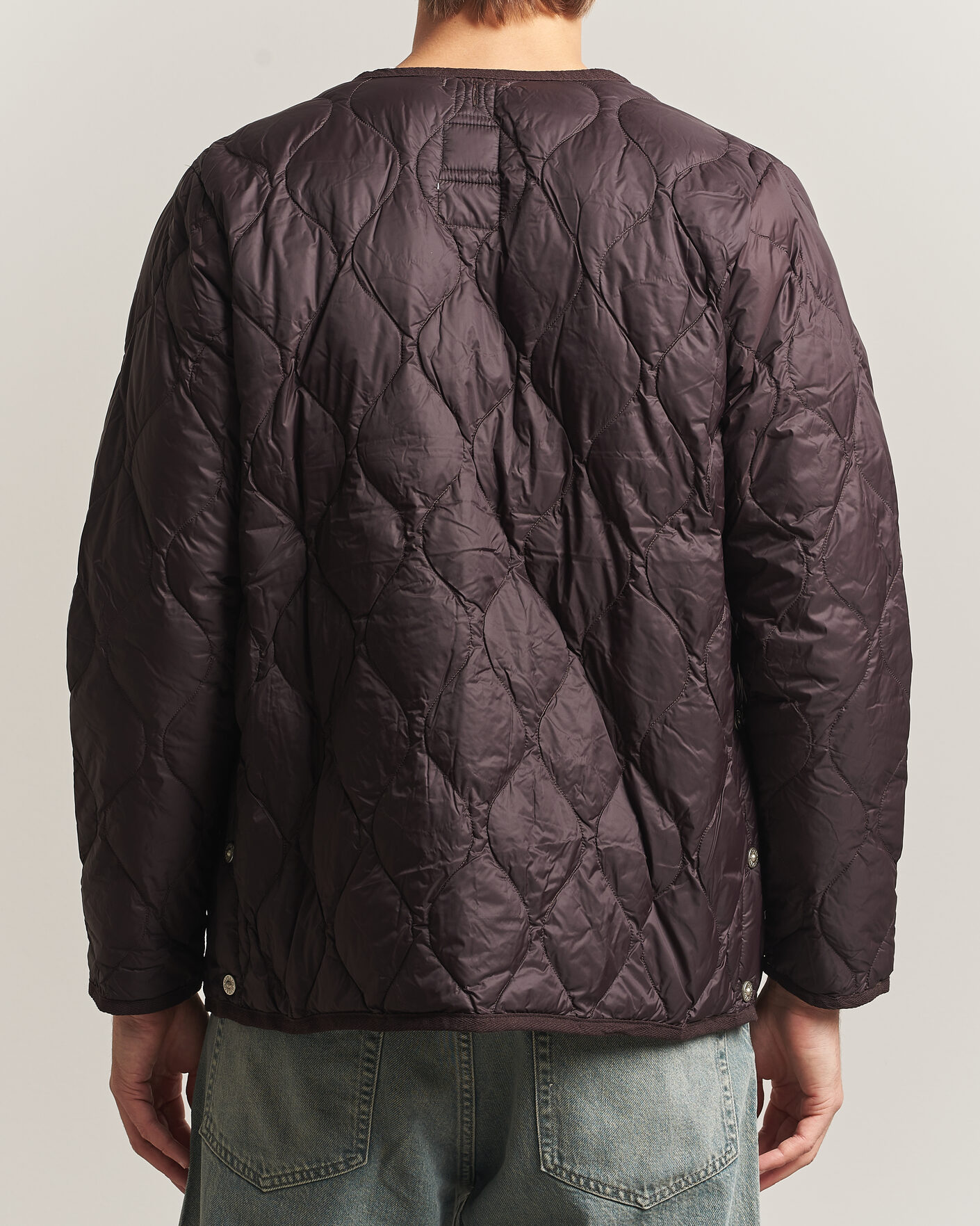Uomini | Giacche | TAION | Military Crew Neck Down Jacket Dark Choco