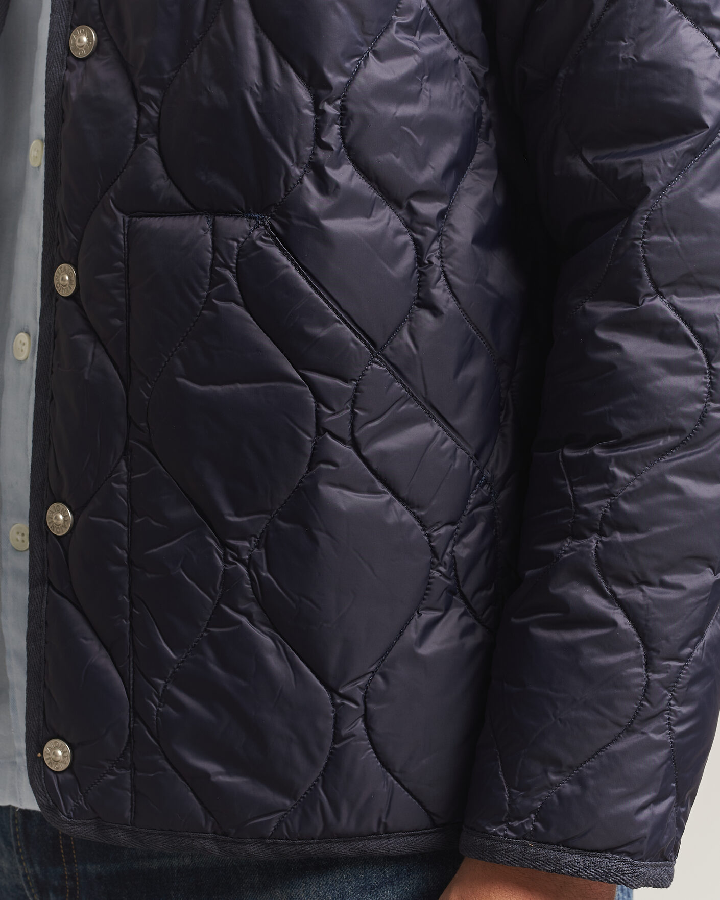 Uomini | Giacche | TAION | Military Crew Neck Down Jacket Dark Navy