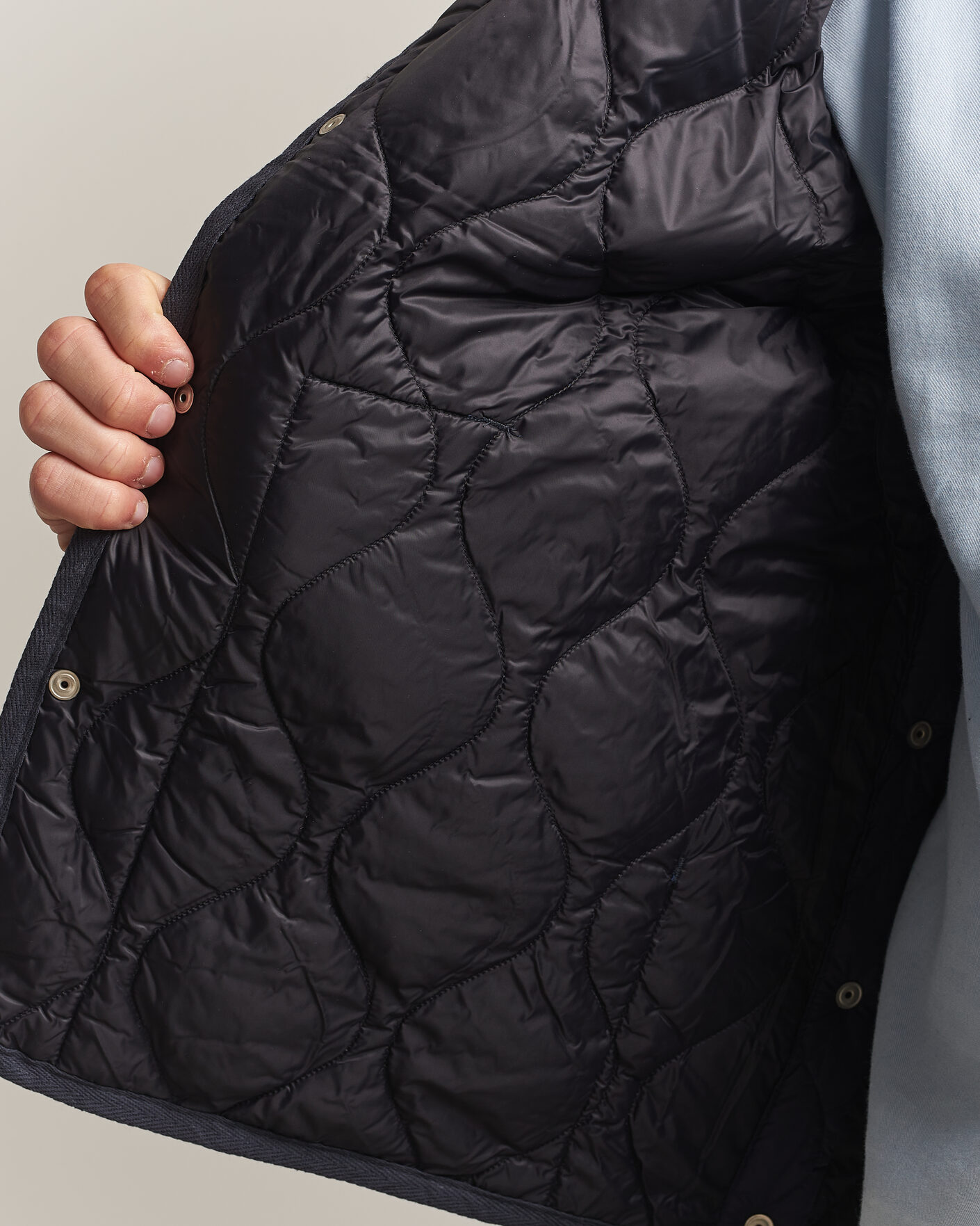 Uomini | Giacche | TAION | Military Crew Neck Down Jacket Dark Navy