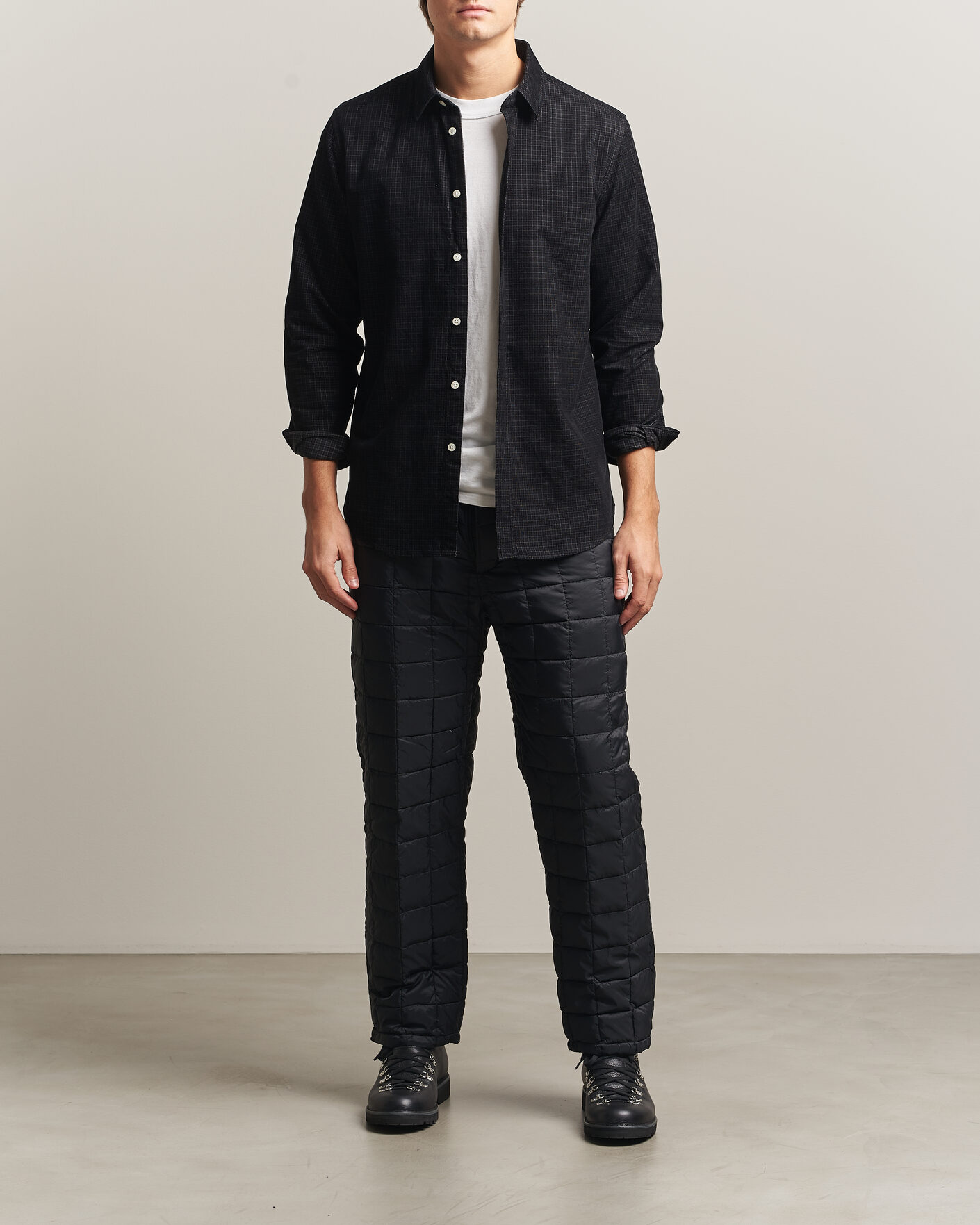 Uomini | Pantaloni | TAION | Mountain Down Pants Black