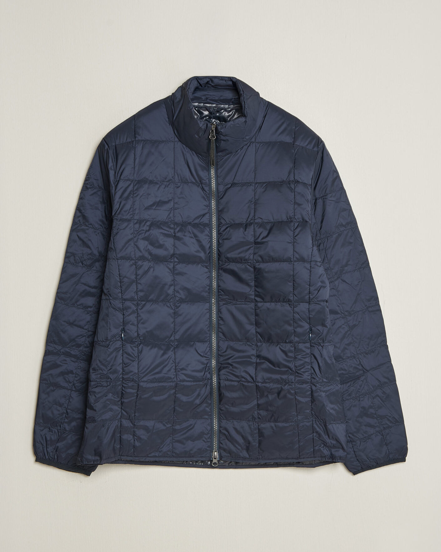 Uomini | Giacche | TAION | High Neck Full Zip Lightweight Down Jacket Dark Navy