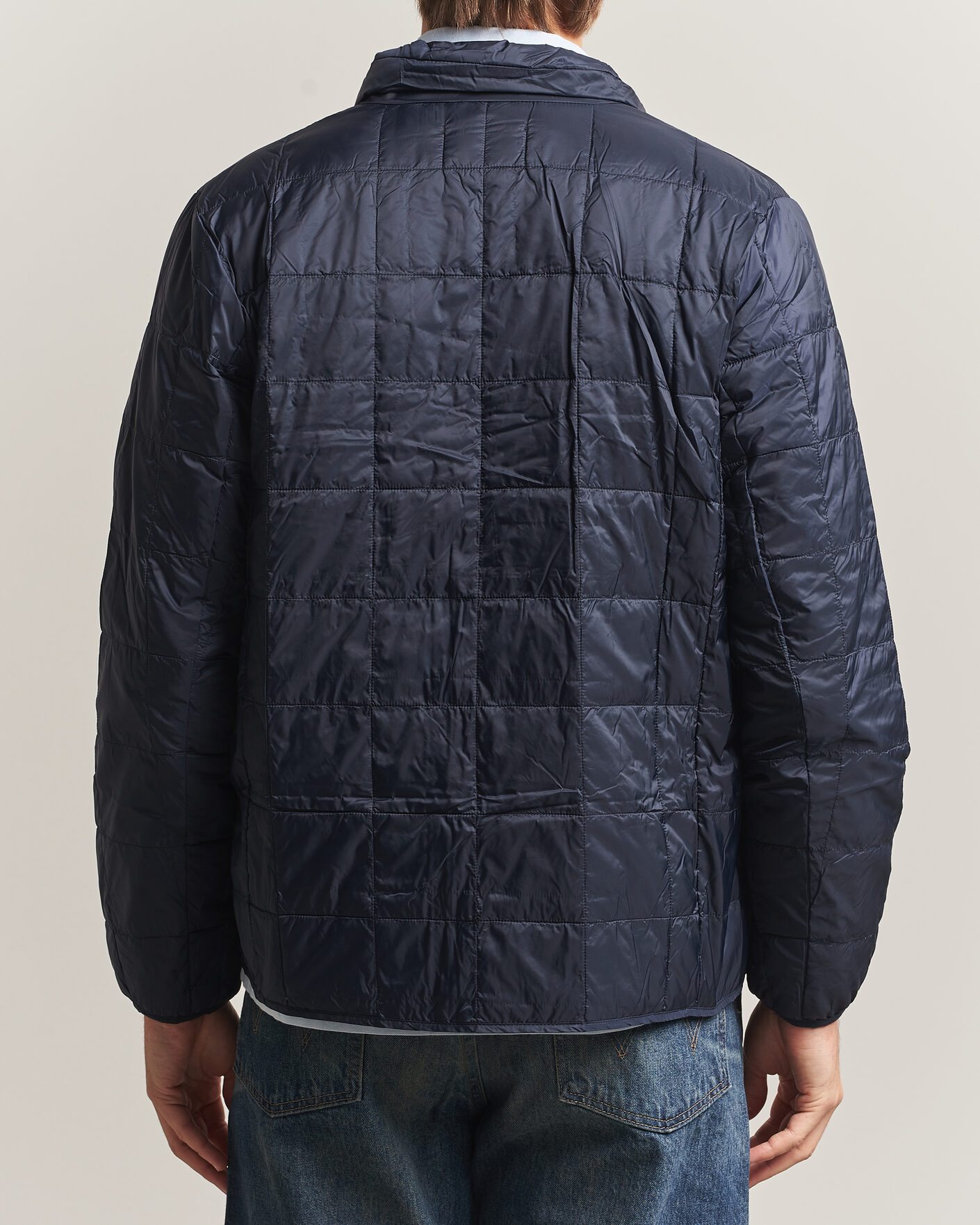 Uomini | Giacche | TAION | High Neck Full Zip Lightweight Down Jacket Dark Navy