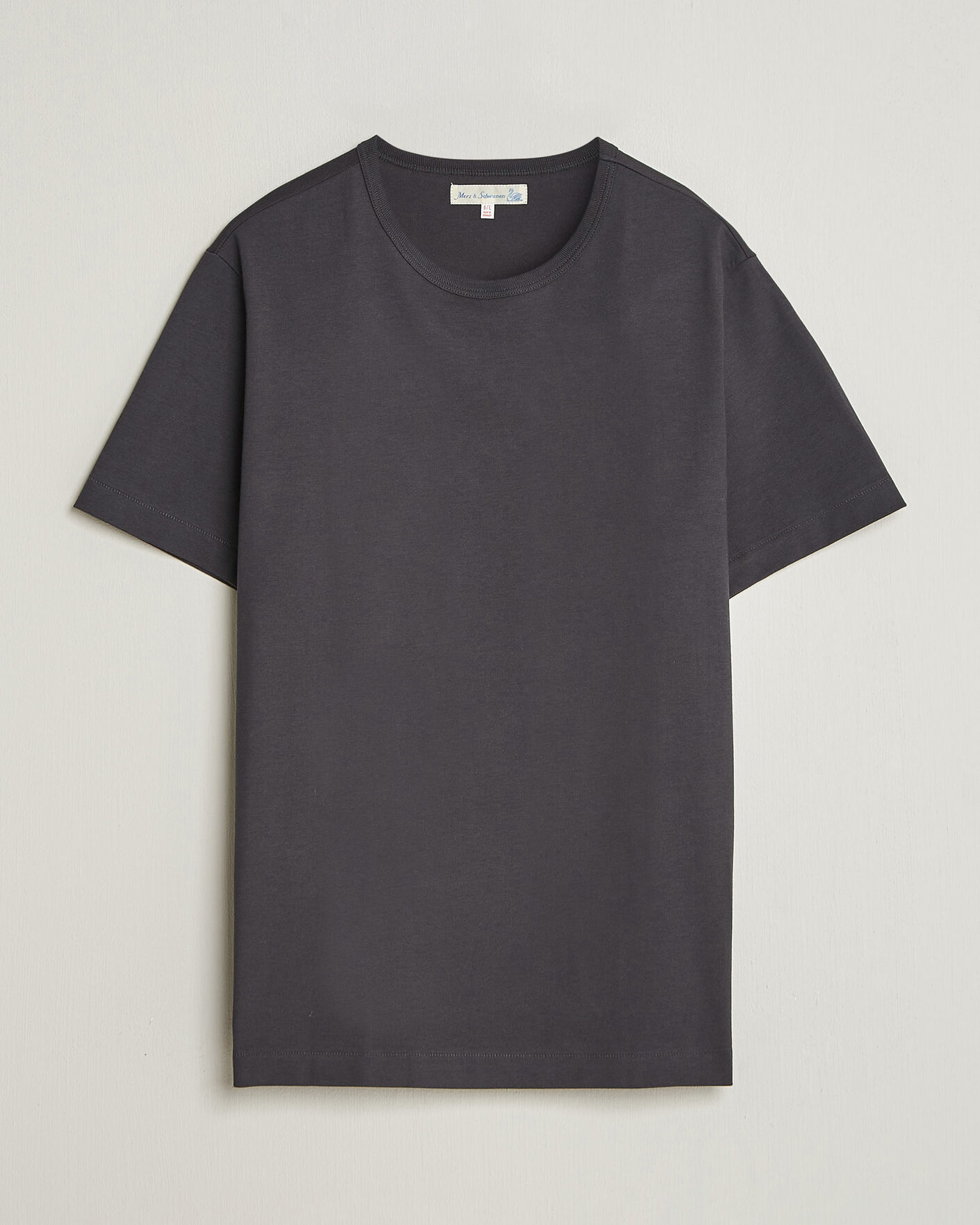 Uomini | T-shirt | Merz b. Schwanen | Classic Fit Sturdy Loopwheeled T-Shirt Charcoal