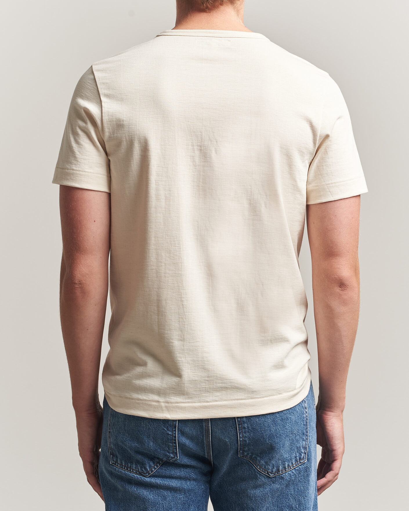 Uomini | T-shirt | Merz b. Schwanen | Classic Fit Loopwheeled T-Shirt Nature