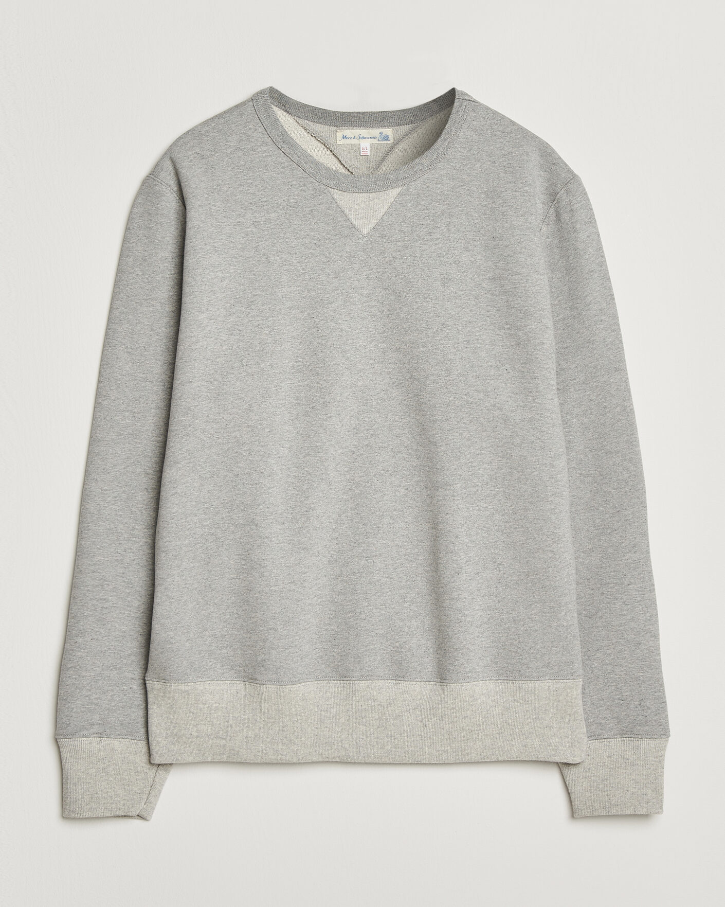 Uomini | Maglieria | Merz b. Schwanen | Vintage Machine Sweatshirt Grey Melange