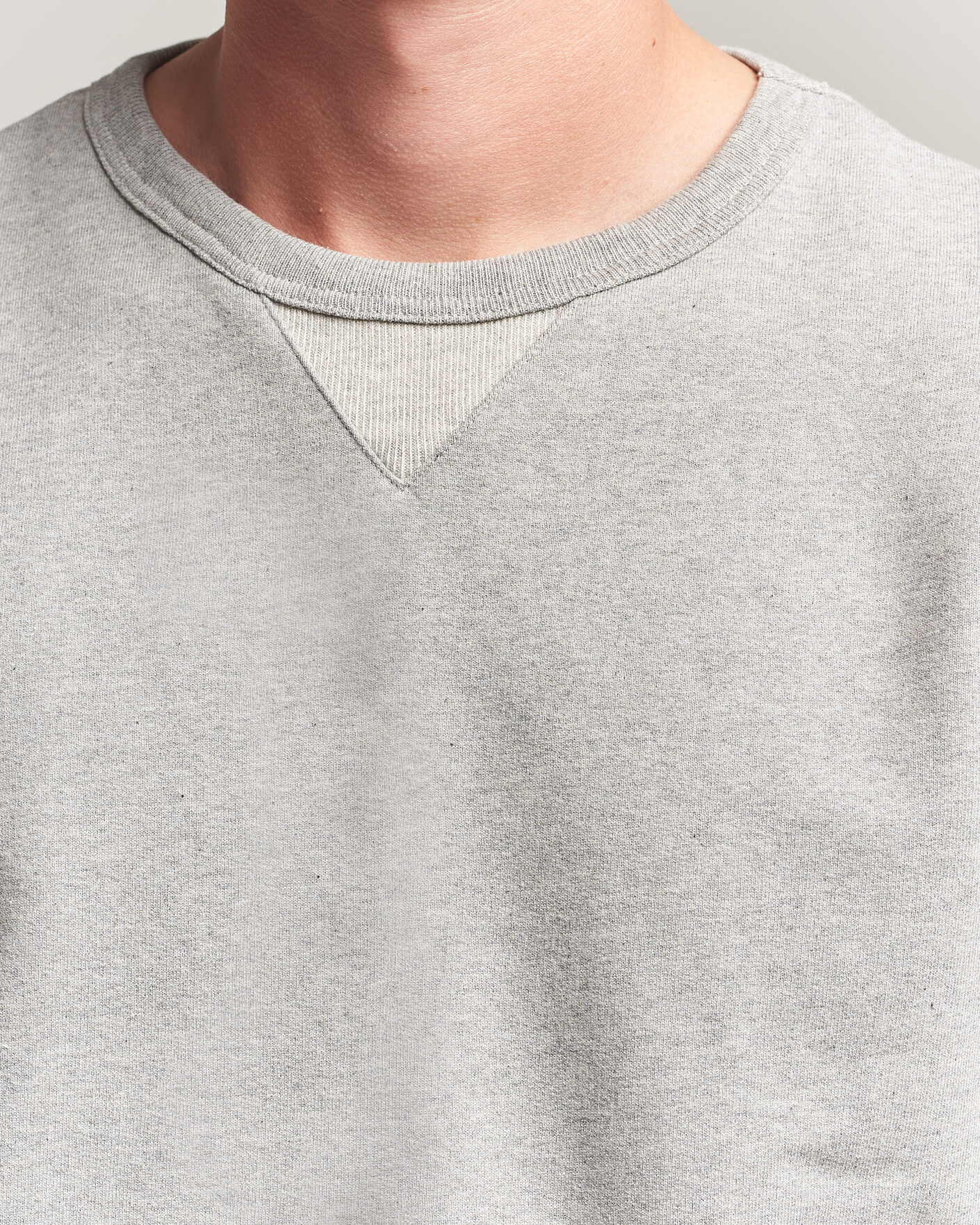 Uomini | Maglieria | Merz b. Schwanen | Vintage Machine Sweatshirt Grey Melange