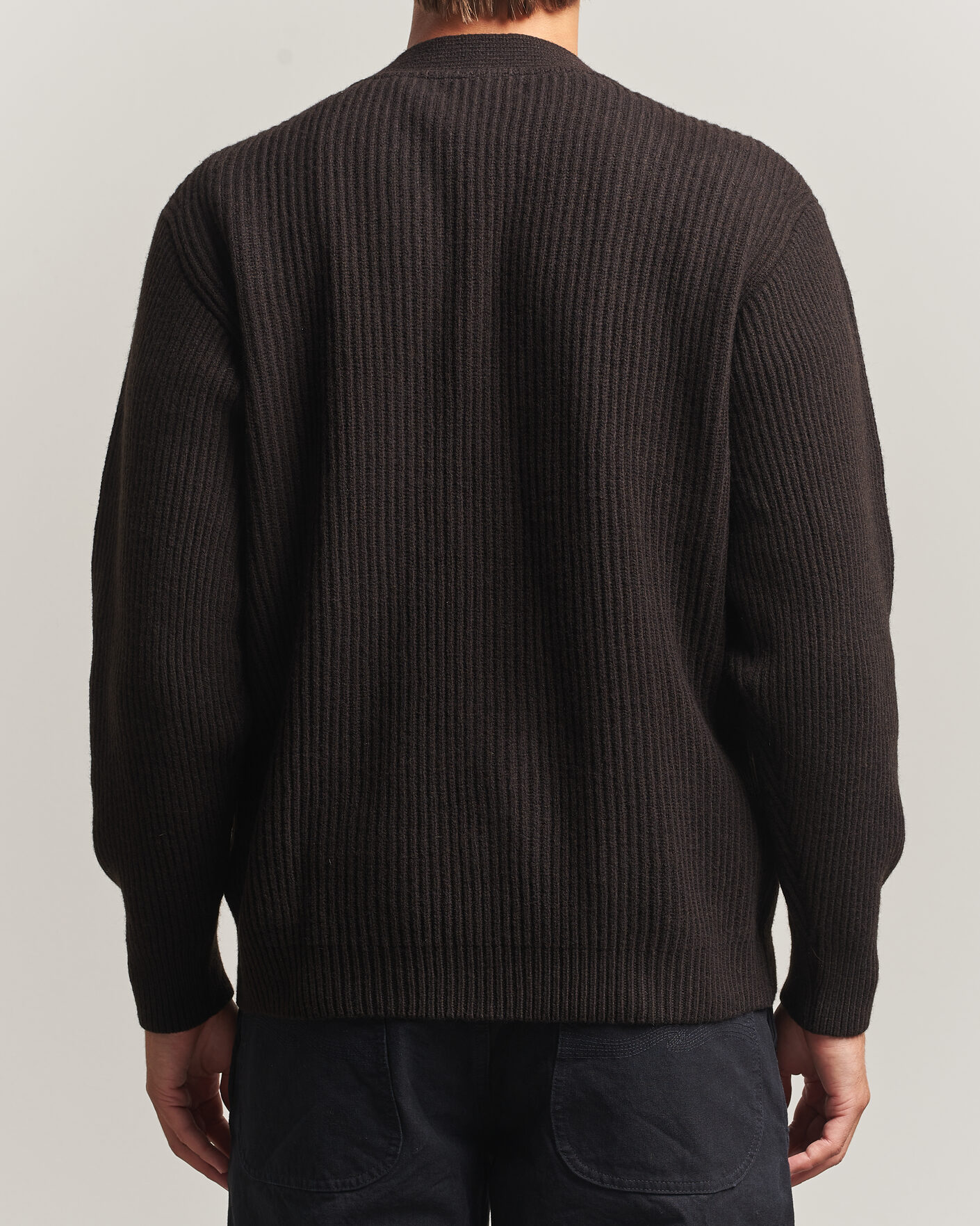 Uomini | Maglieria | Merz b. Schwanen | Merino/Cashmere Knitted Cardigan Espresso